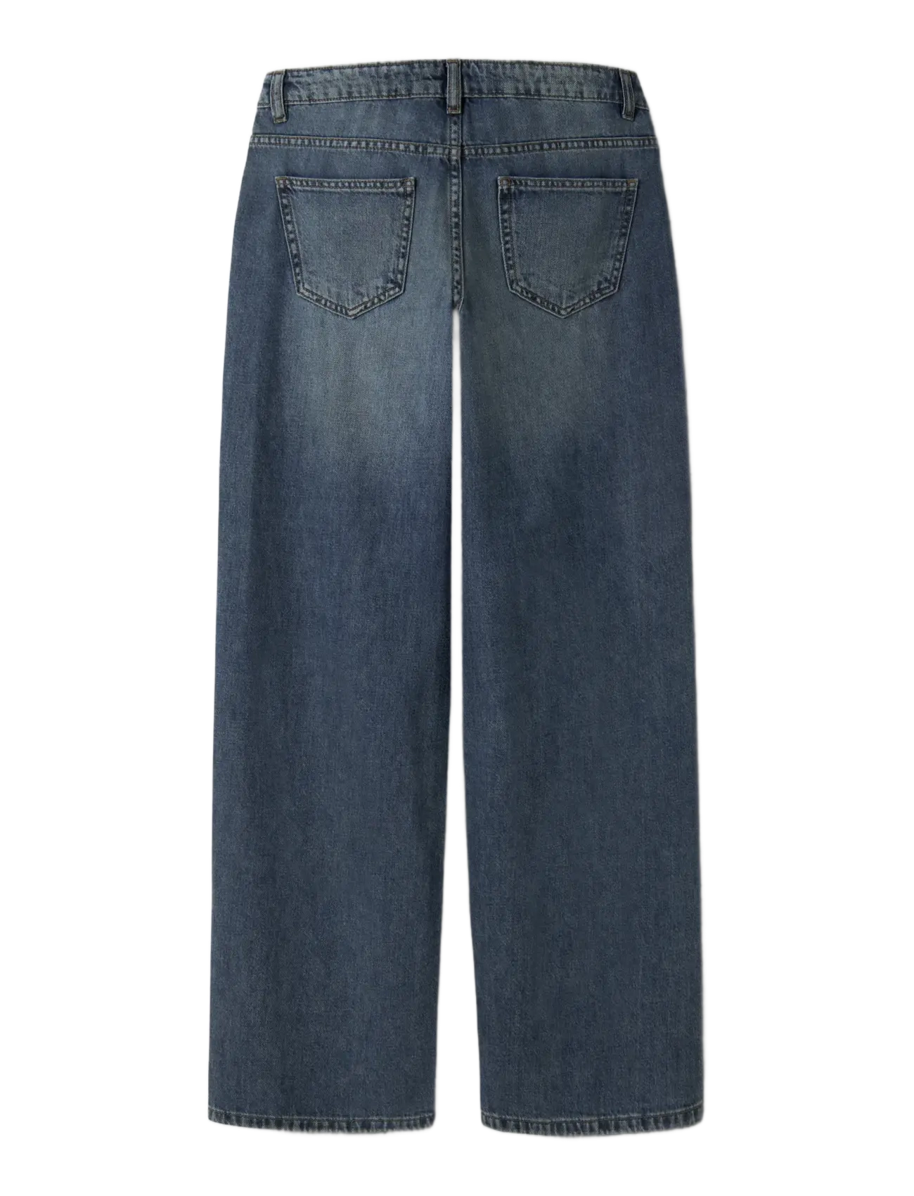 LMTD - NLFBETT DNM NW R WIDE PANT NOOS - regular jeans - vintage dark blue denim - 1