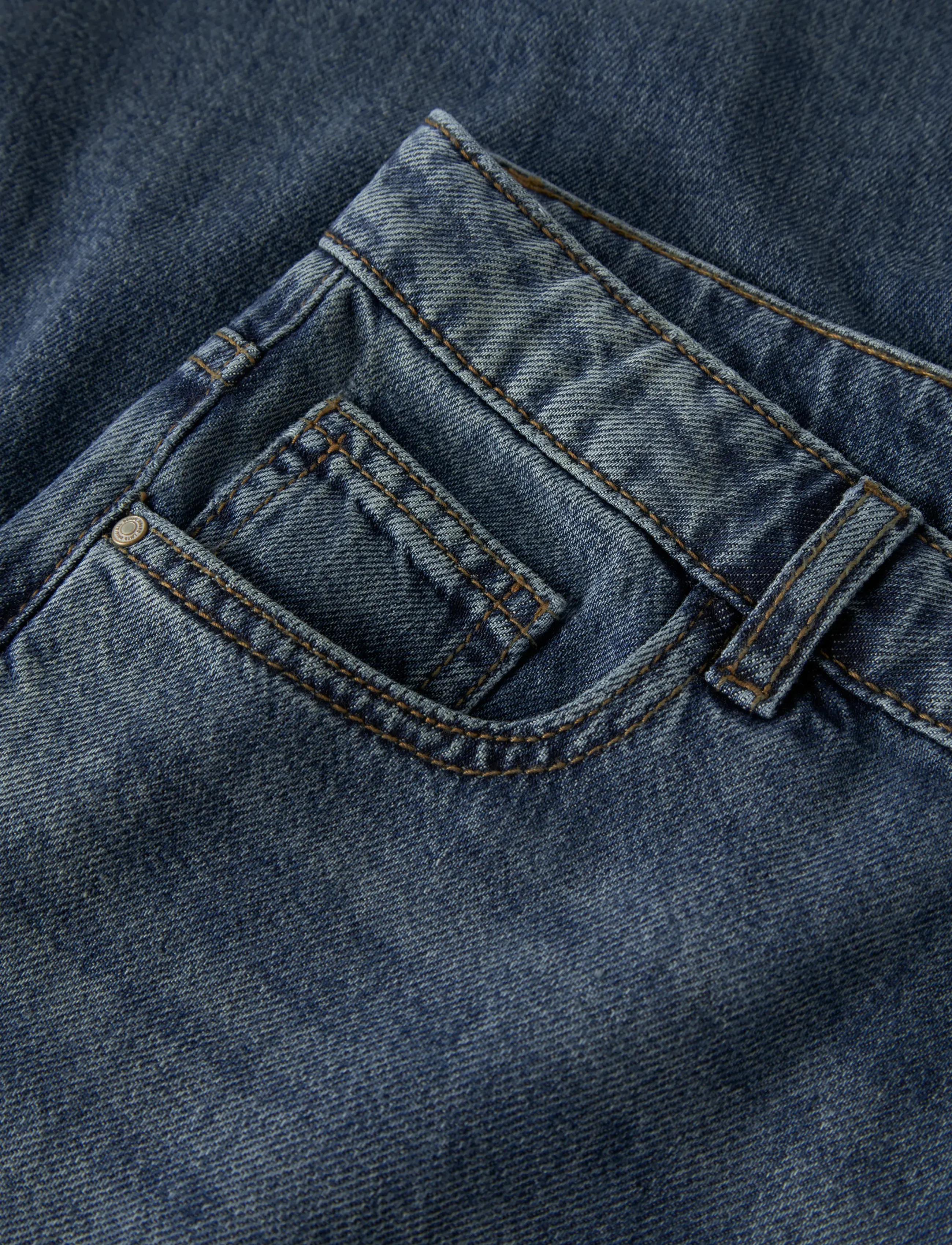 LMTD - NLFBETT DNM NW R WIDE PANT NOOS - regular jeans - vintage dark blue denim - 5