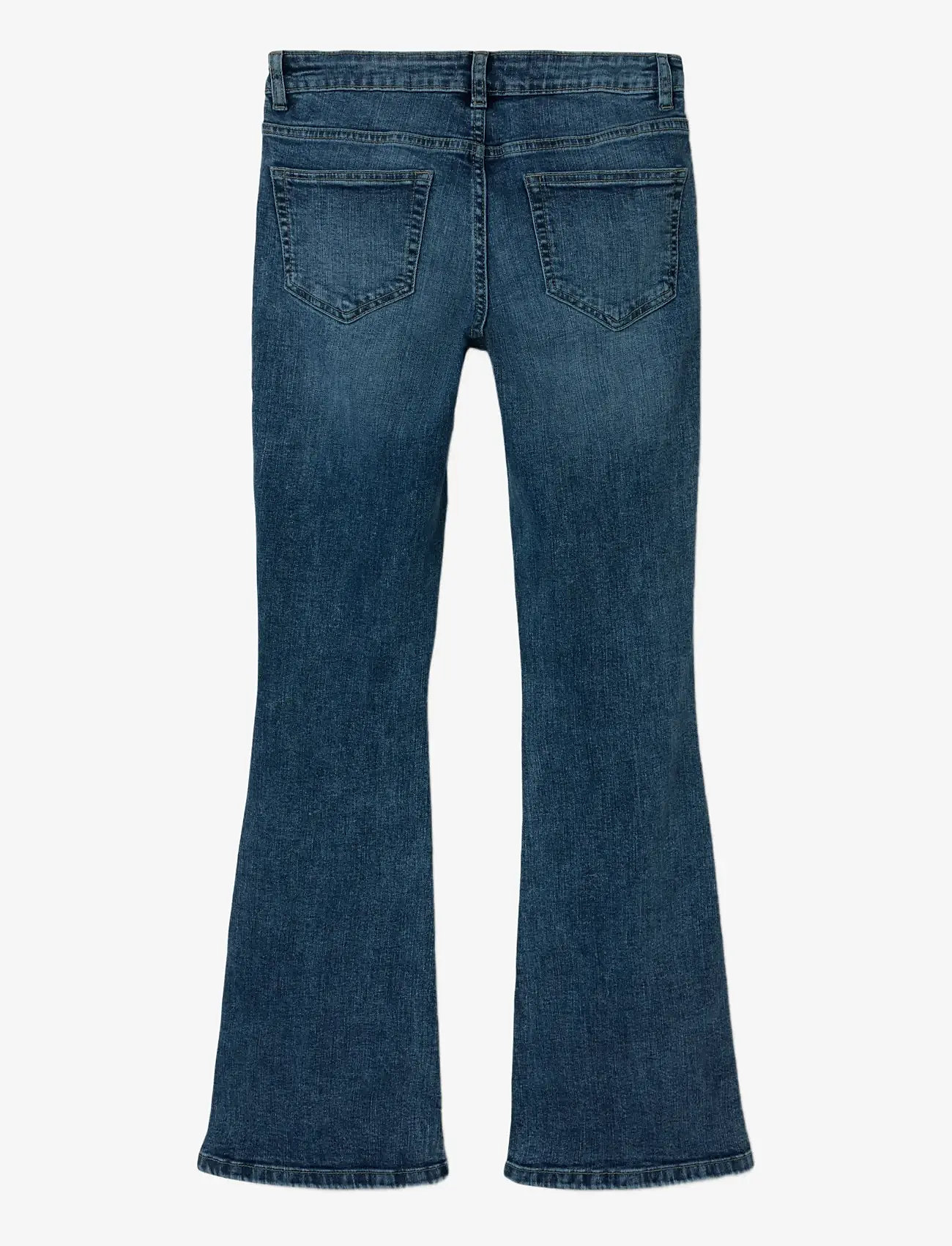 LMTD - NLFBLI DNM LW S FLARED PANT NOOS - alt laienevad teksad - medium blue denim - 2
