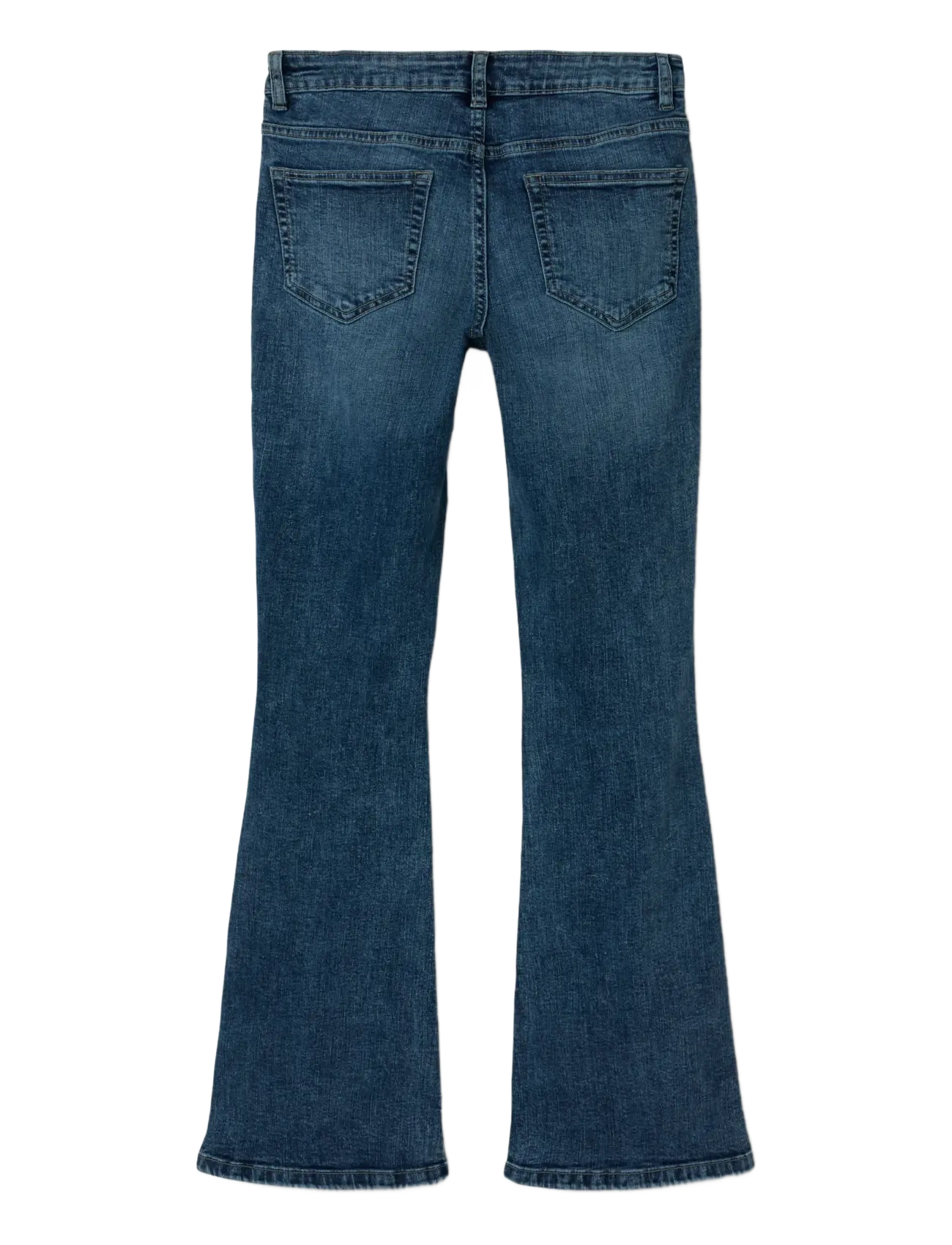 LMTD - NLFBLI DNM LW S FLARED PANT NOOS - alt laienevad teksad - medium blue denim - 2
