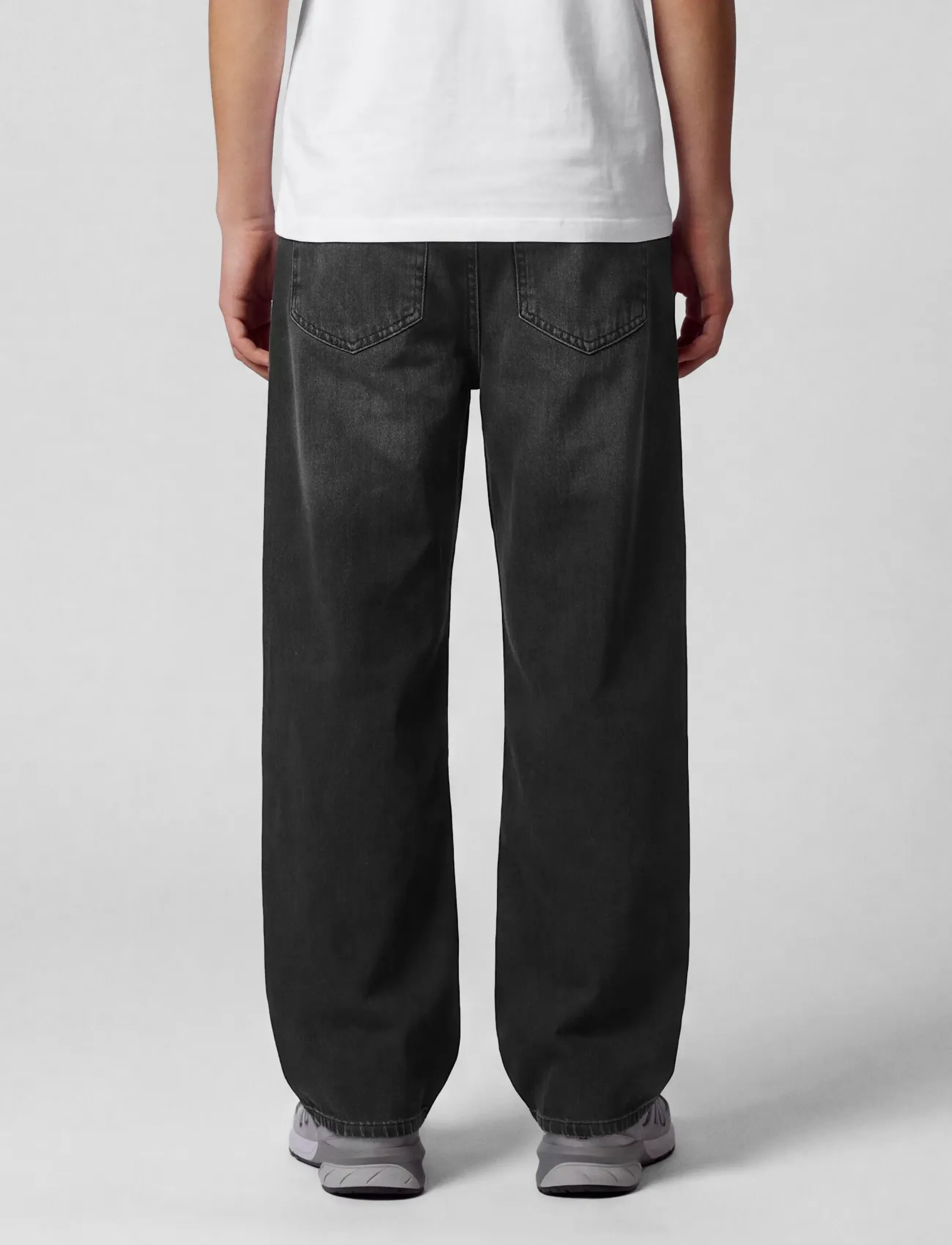 LMTD - NLMBEX DMN R LOOSE PANT NOOS - loose jeans - black denim - 0