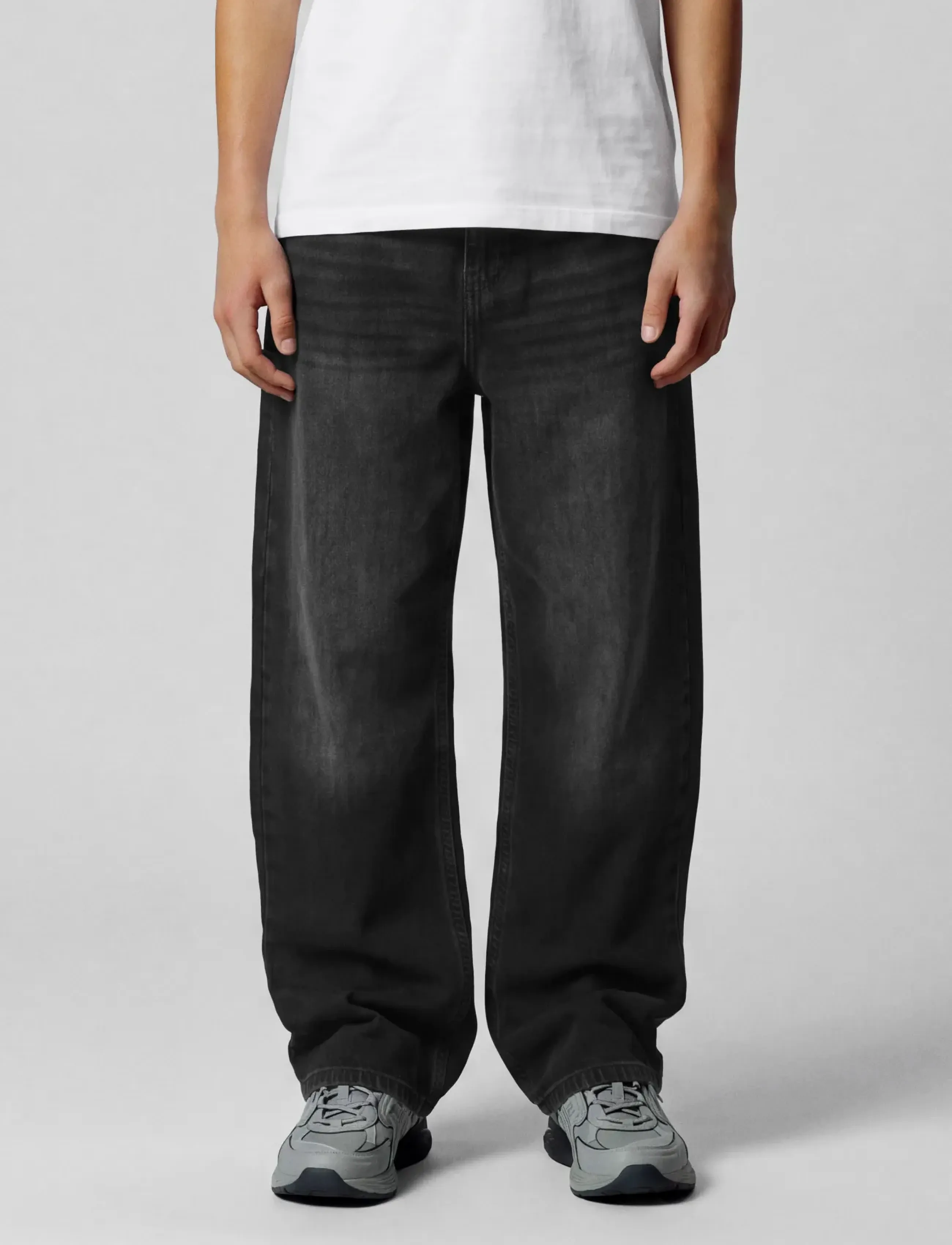 LMTD - NLMBEX DMN R LOOSE PANT NOOS - loose jeans - black denim - 3
