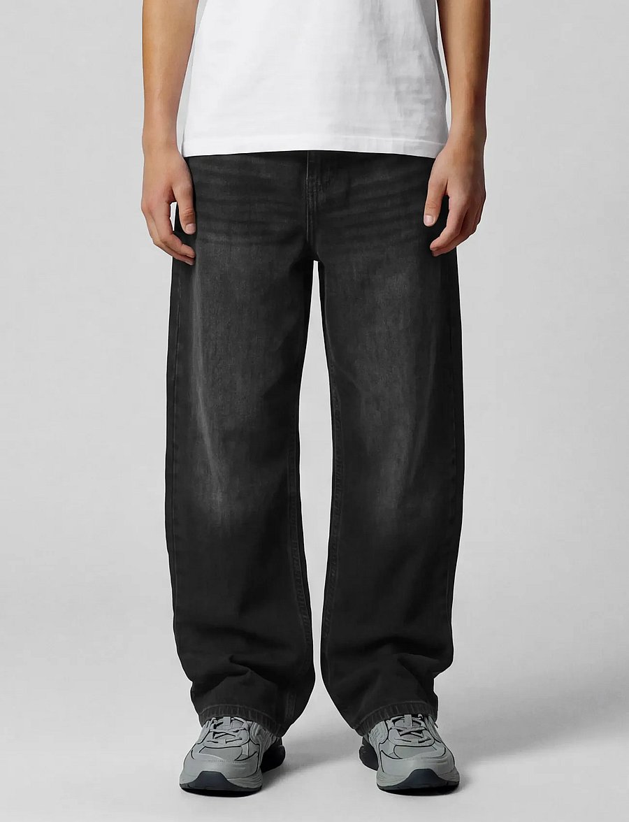 LMTD - NLMBEX DMN R LOOSE PANT NOOS - loose jeans - black denim - 3