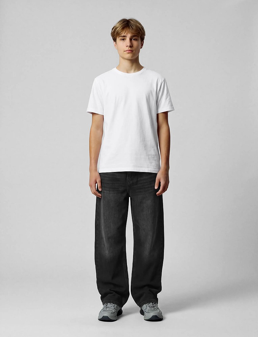 LMTD - NLMBEX DMN R LOOSE PANT NOOS - loose jeans - black denim - 4