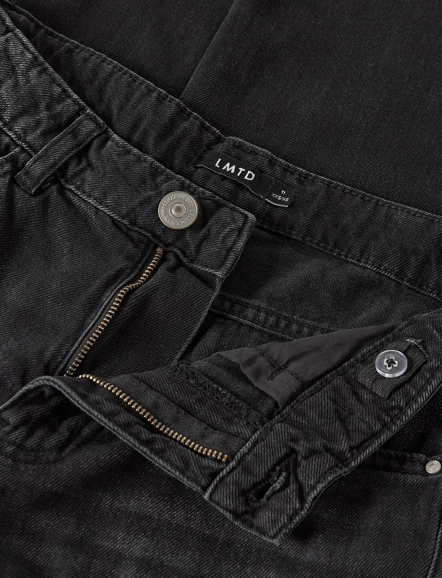 LMTD - NLMBEX DMN R LOOSE PANT NOOS - loose jeans - black denim - 2