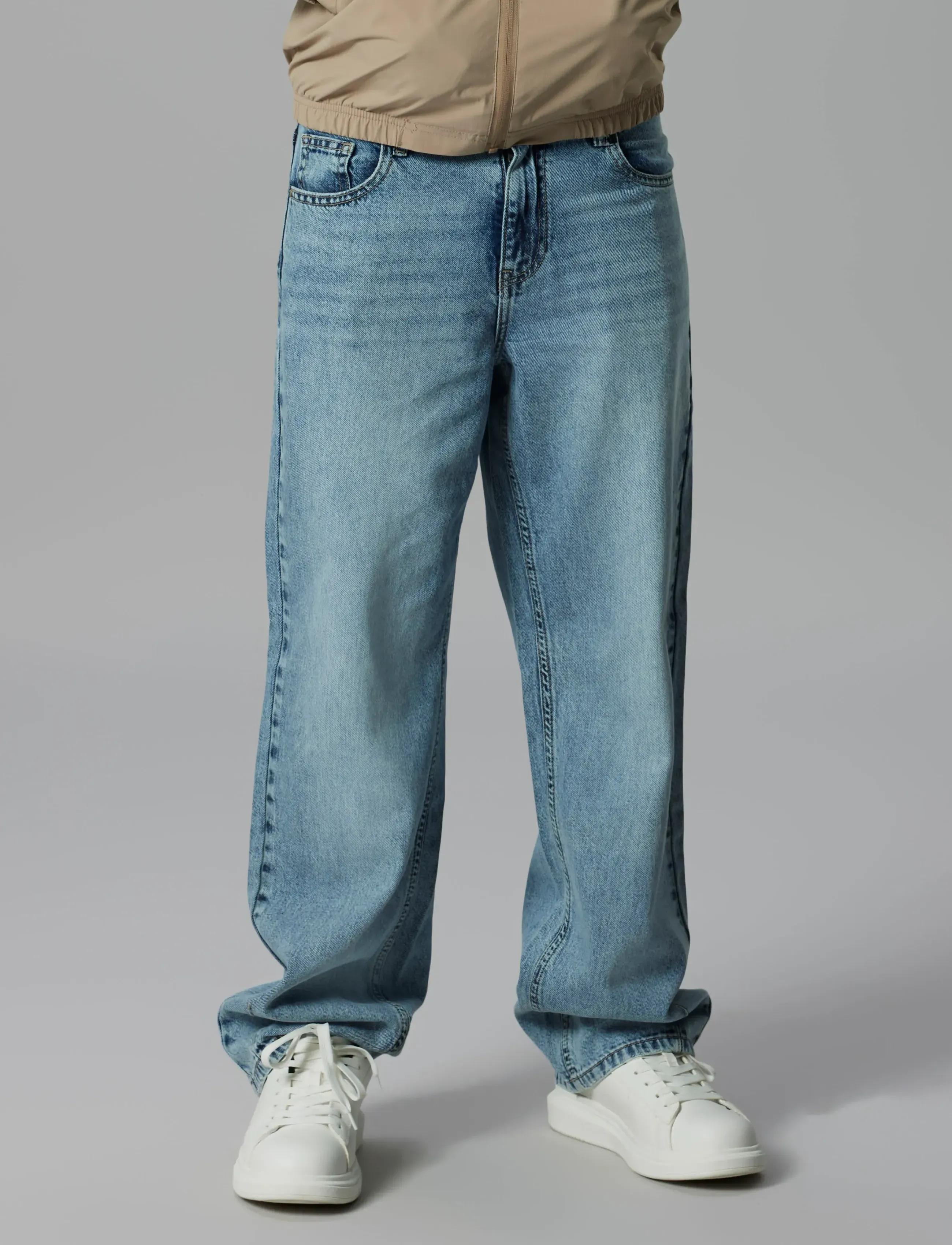 LMTD Nlmbex Dmn R Loose Pant, 128, Blue, Jeans > Løse Jeans, Børn