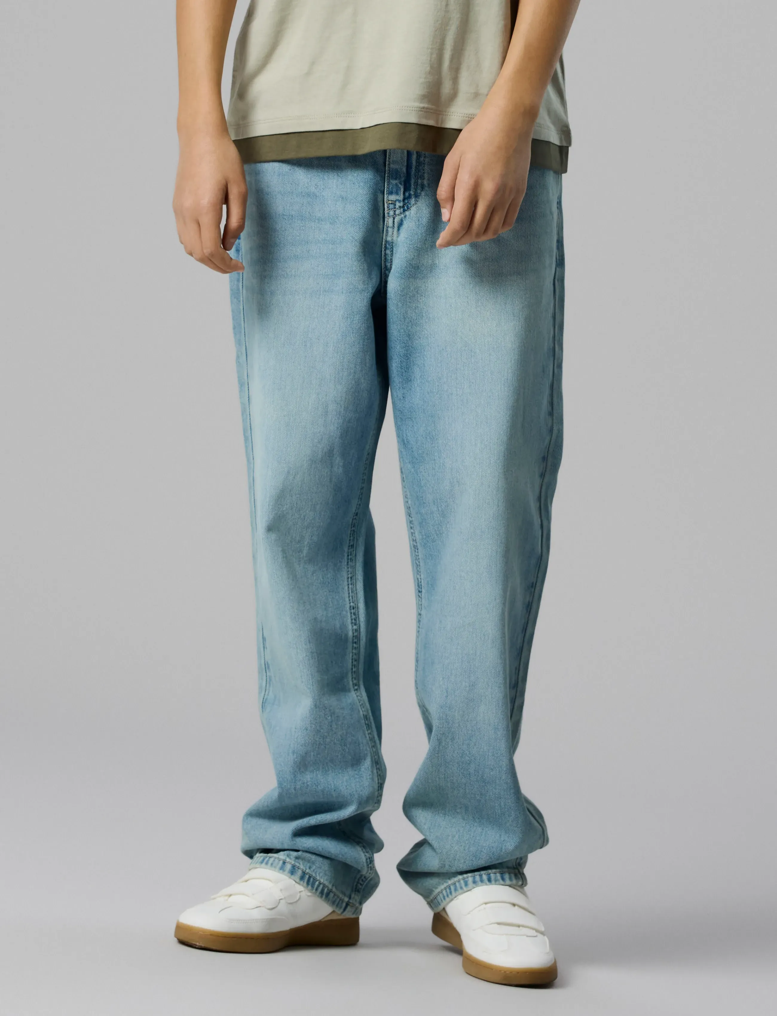 LMTD - NLMBEX DMN R LOOSE PANT NOOS - loose jeans - light blue denim - 4