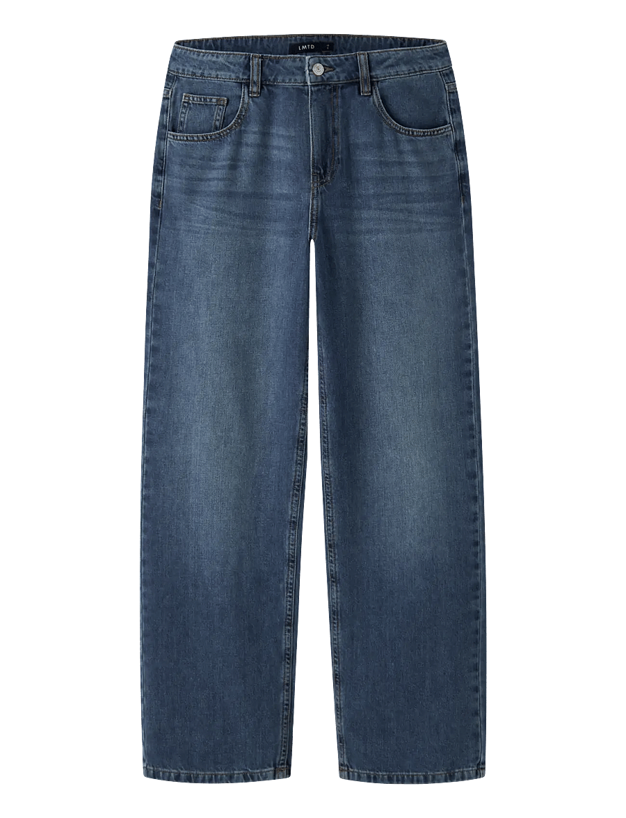 LMTD - NLMBEX DMN R LOOSE PANT NOOS - loose jeans - vintage dark blue denim - 0