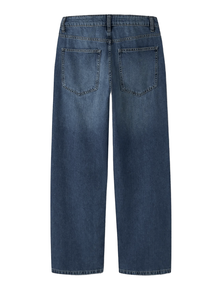 LMTD - NLMBEX DMN R LOOSE PANT NOOS - loose jeans - vintage dark blue denim - 1