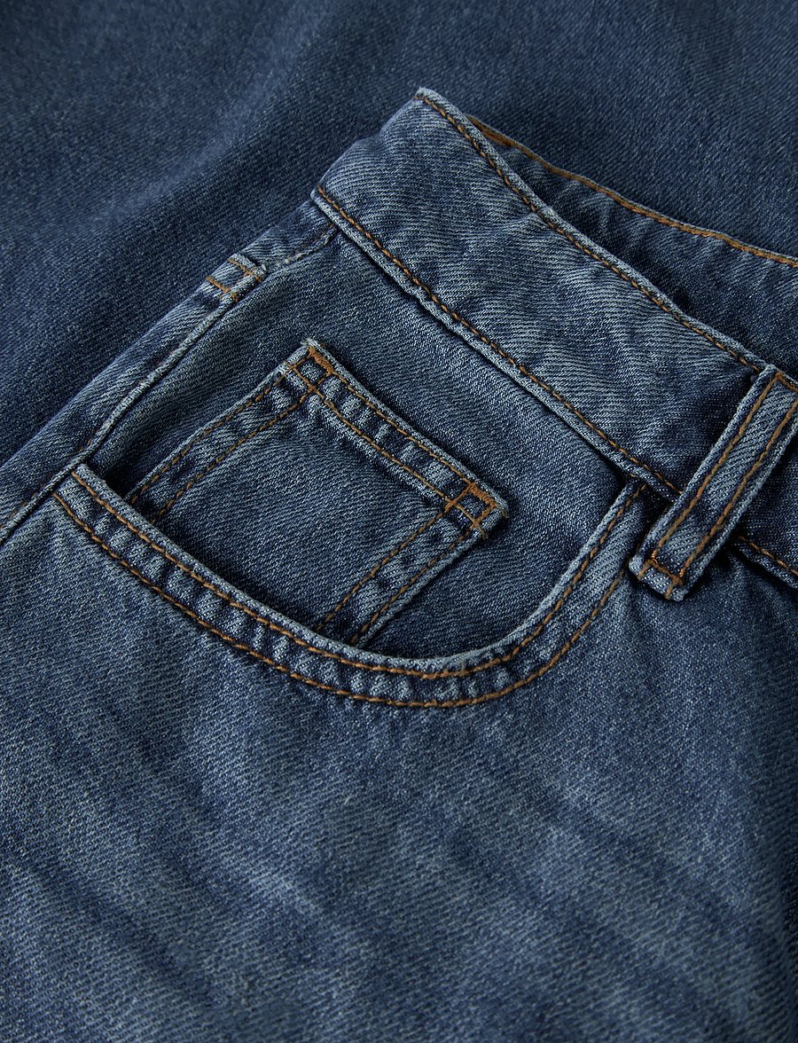 LMTD - NLMBEX DMN R LOOSE PANT NOOS - loose jeans - vintage dark blue denim - 4