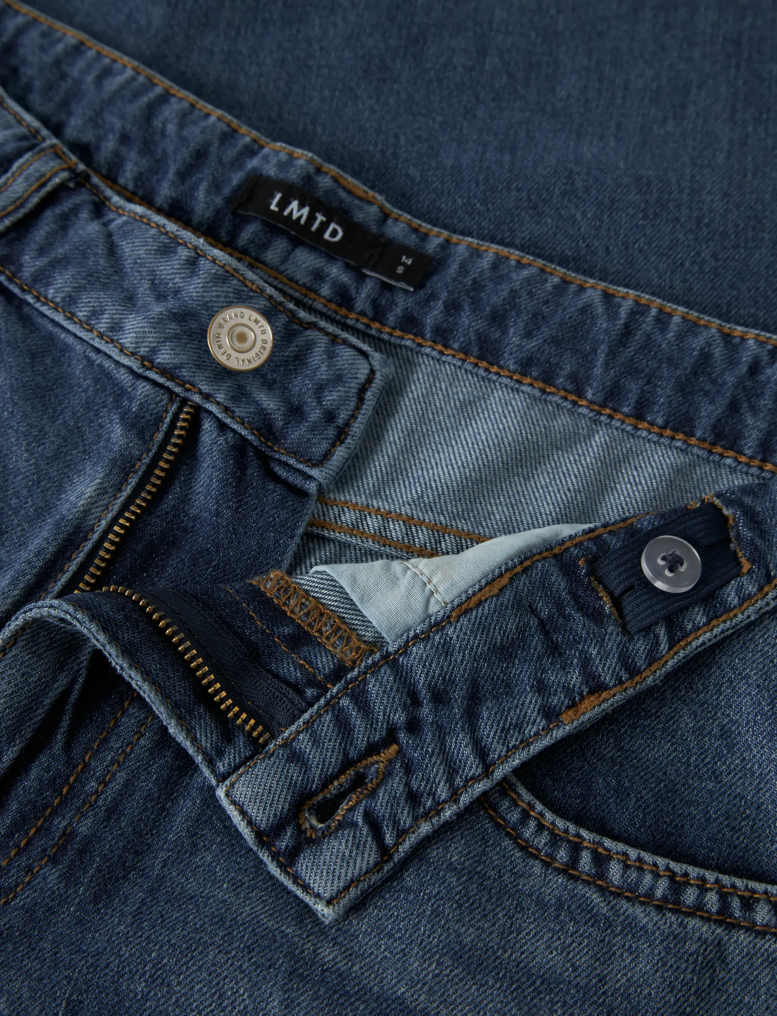 LMTD - NLMBEX DMN R LOOSE PANT NOOS - loose jeans - vintage dark blue denim - 5