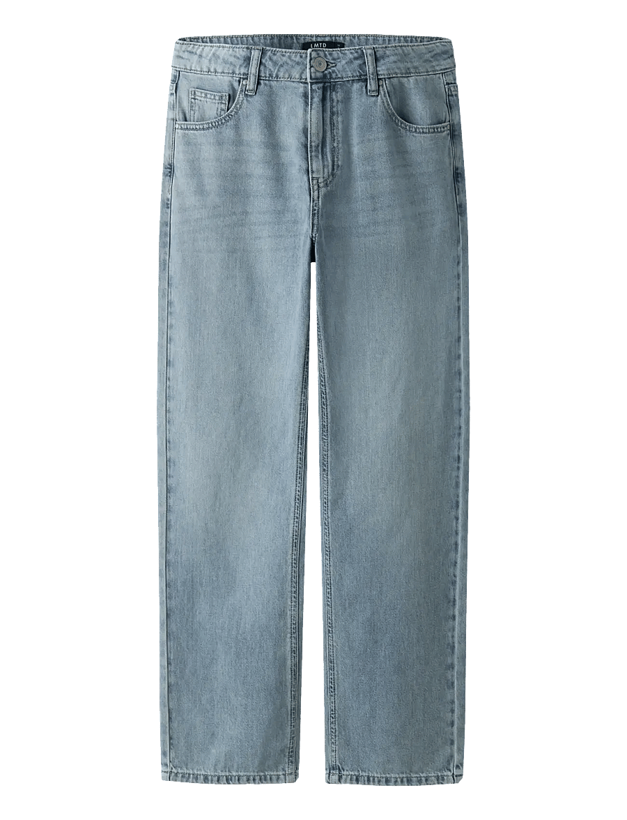 LMTD - NLMBEX DNM R STRAIGHT PANT NOOS - loose jeans - vintage light blue denim - 1