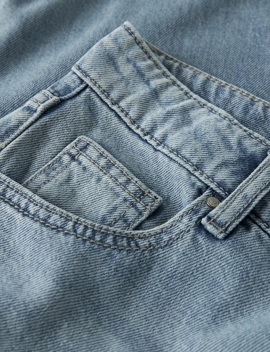 LMTD - NLMBEX DNM R STRAIGHT PANT NOOS - loose jeans - vintage light blue denim - 5