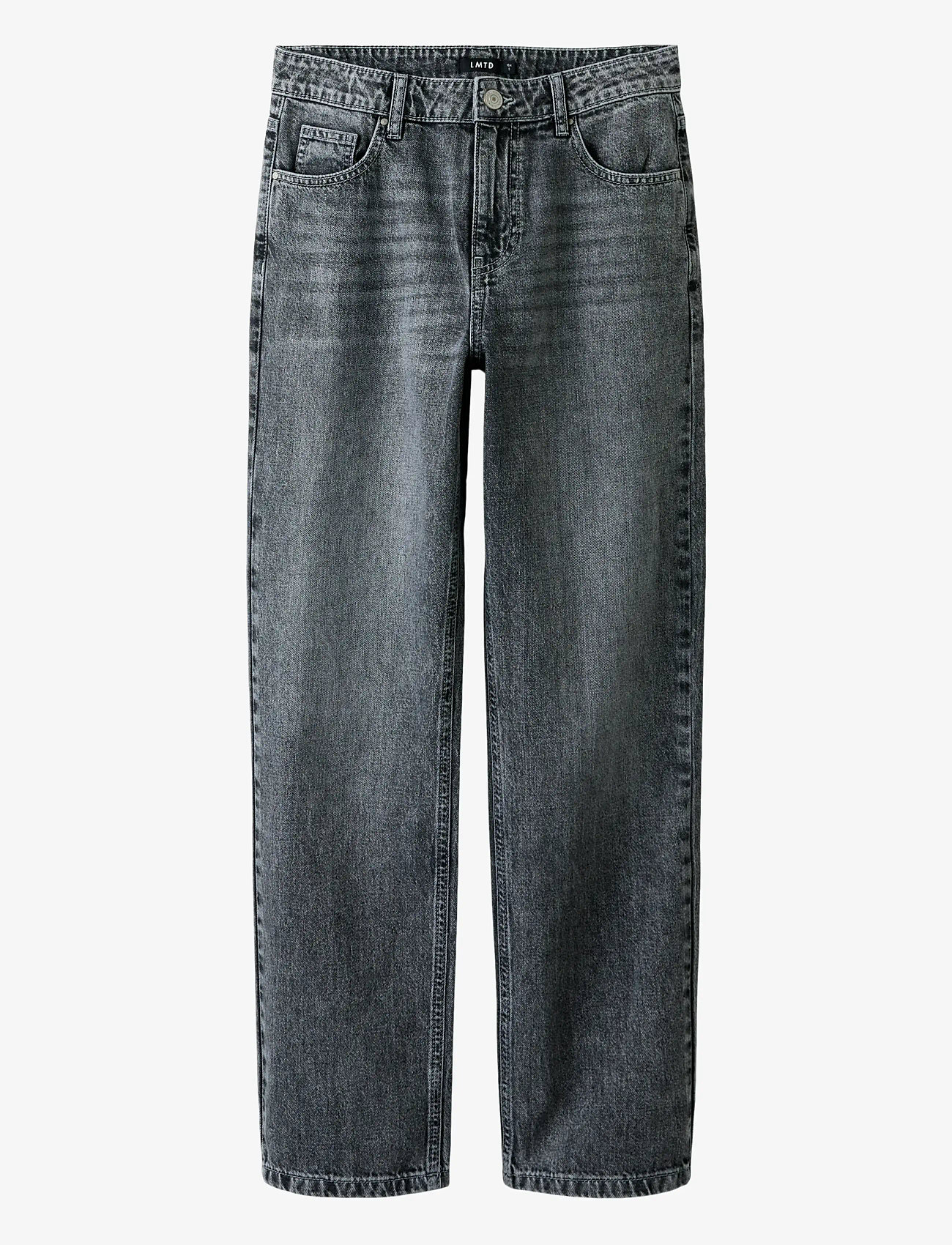 LMTD - NLMBEX DNM R STRAIGHT PANT NOOS - alt laienevad teksad - grey denim - 0