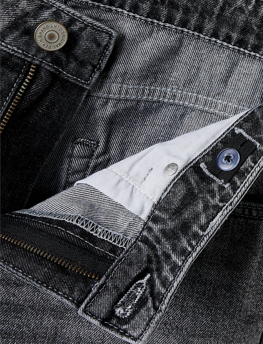 LMTD - NLMBEX DNM R STRAIGHT PANT NOOS - loose jeans - grey denim - 2