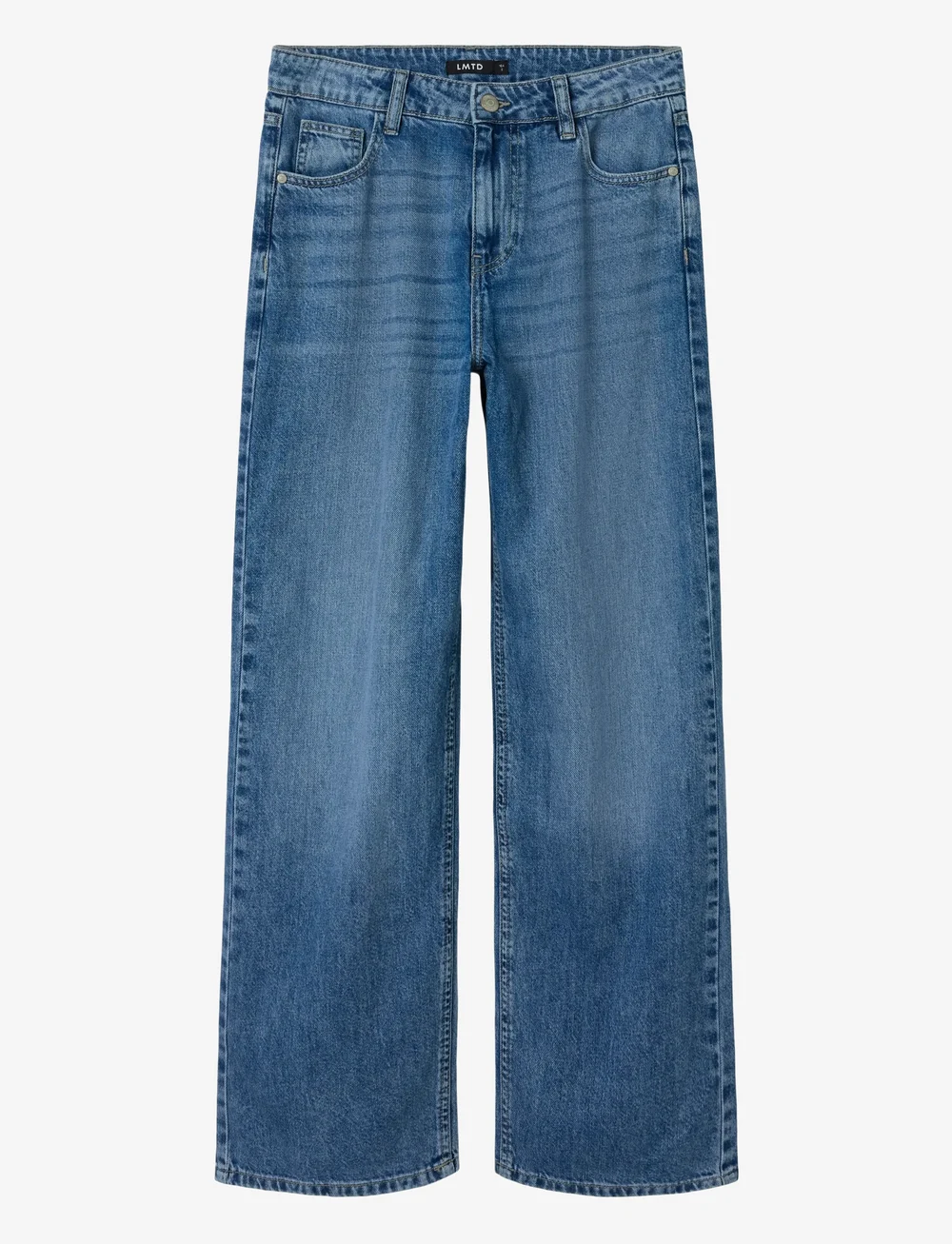 LMTD - NLMBEX DNM R STRAIGHT PANT NOOS - loose jeans - medium blue denim - 0