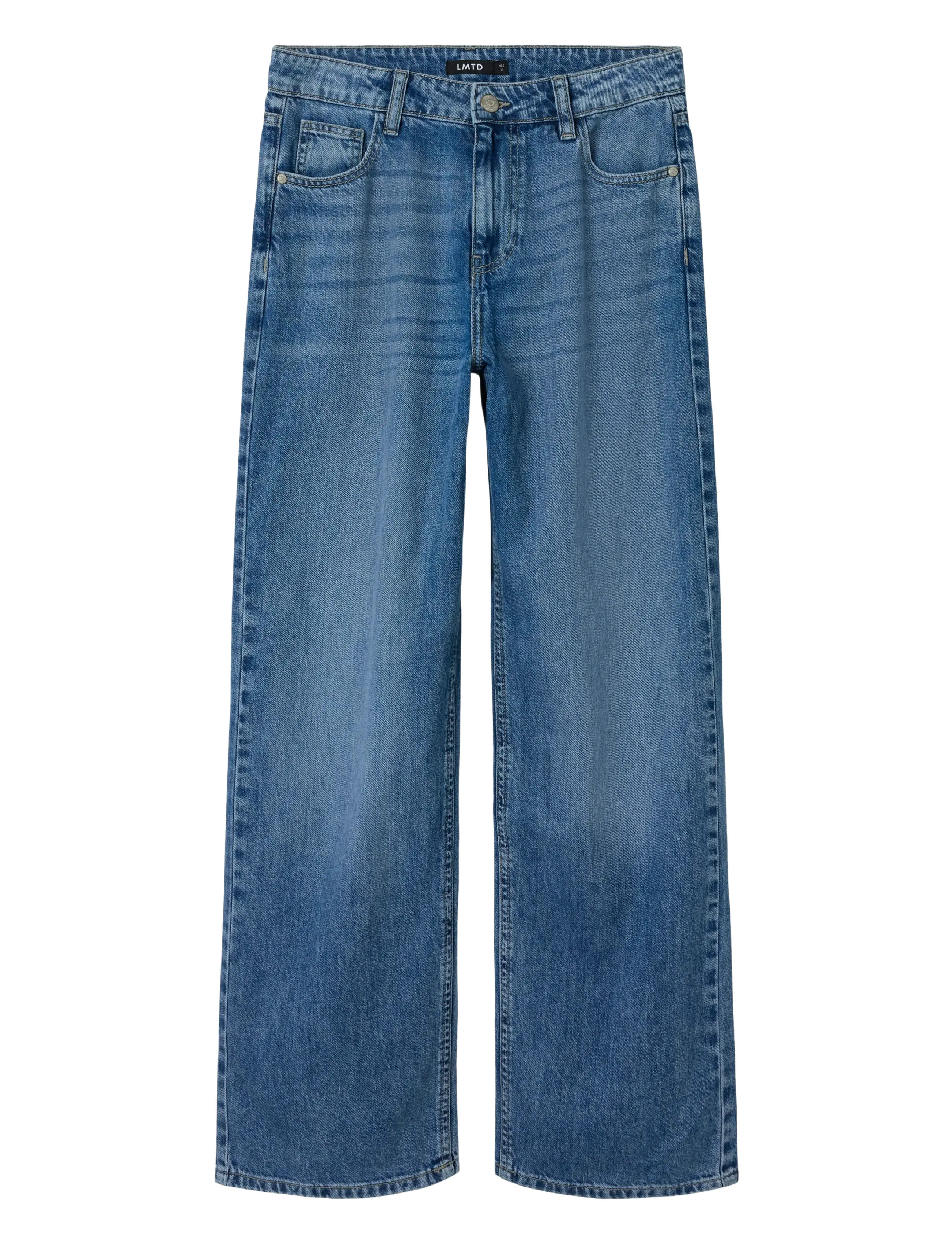 LMTD NLMBEX DNM R STRAIGHT PANT NOOS - Basplagg - MEDIUM BLUE DENIM / blue