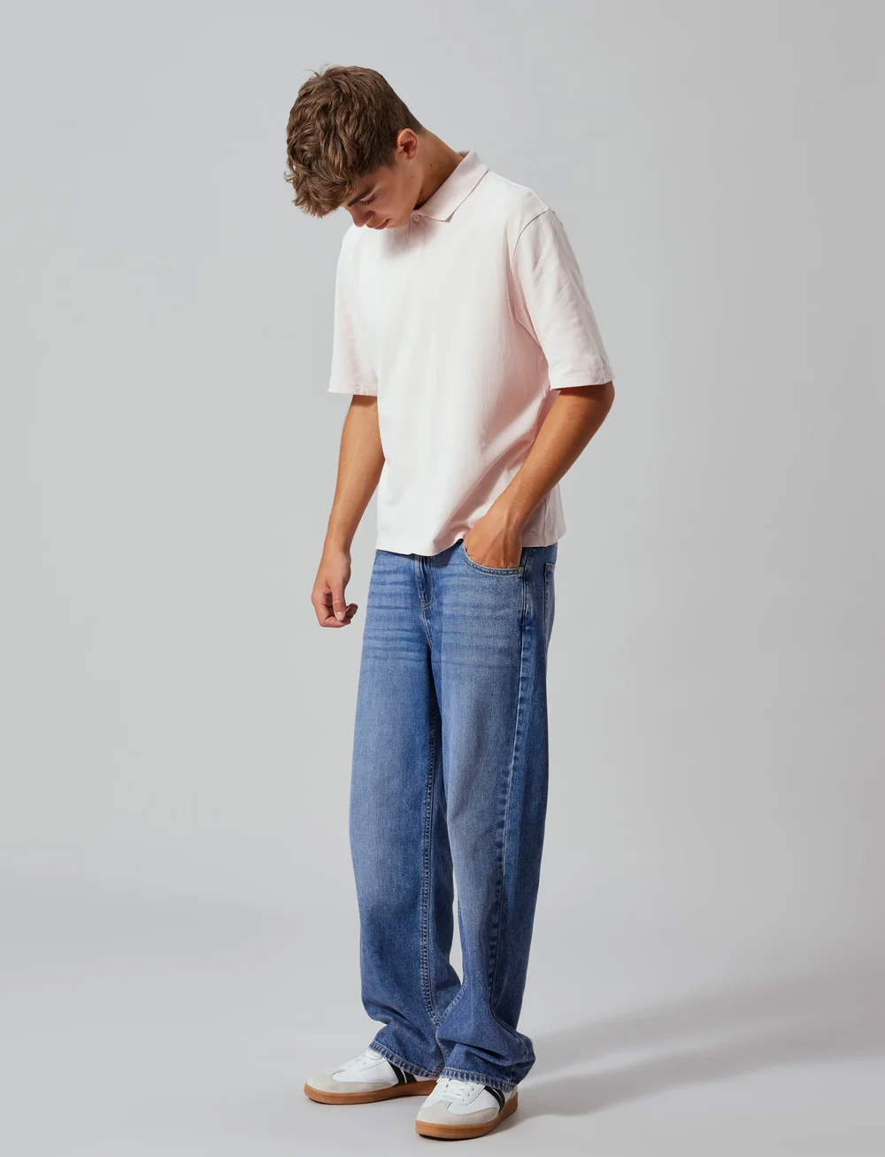 LMTD - NLMBEX DNM R STRAIGHT PANT NOOS - loose jeans - medium blue denim - 3