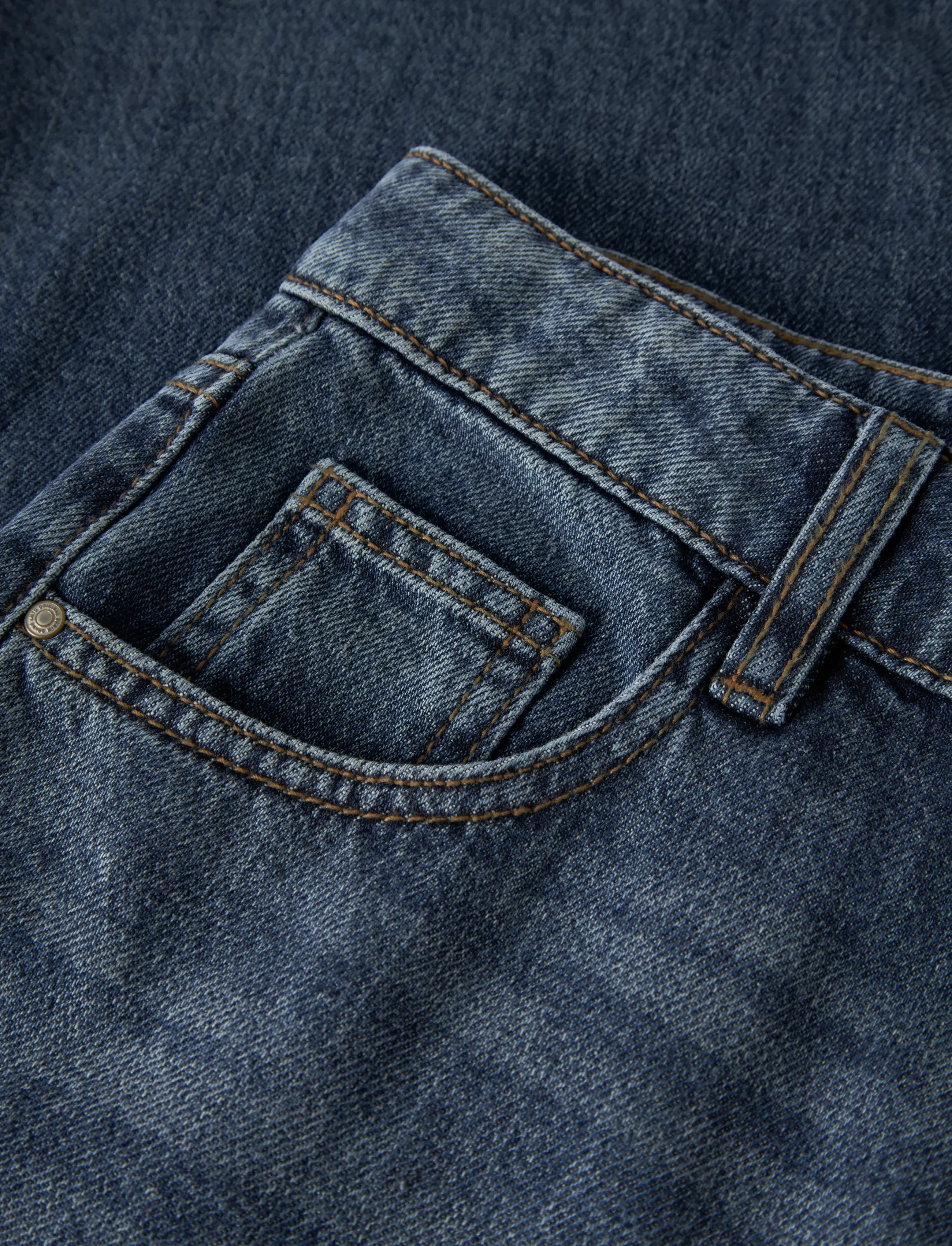 LMTD - NLMBEX DNM R STRAIGHT PANT NOOS - loose jeans - vintage dark blue denim - 3
