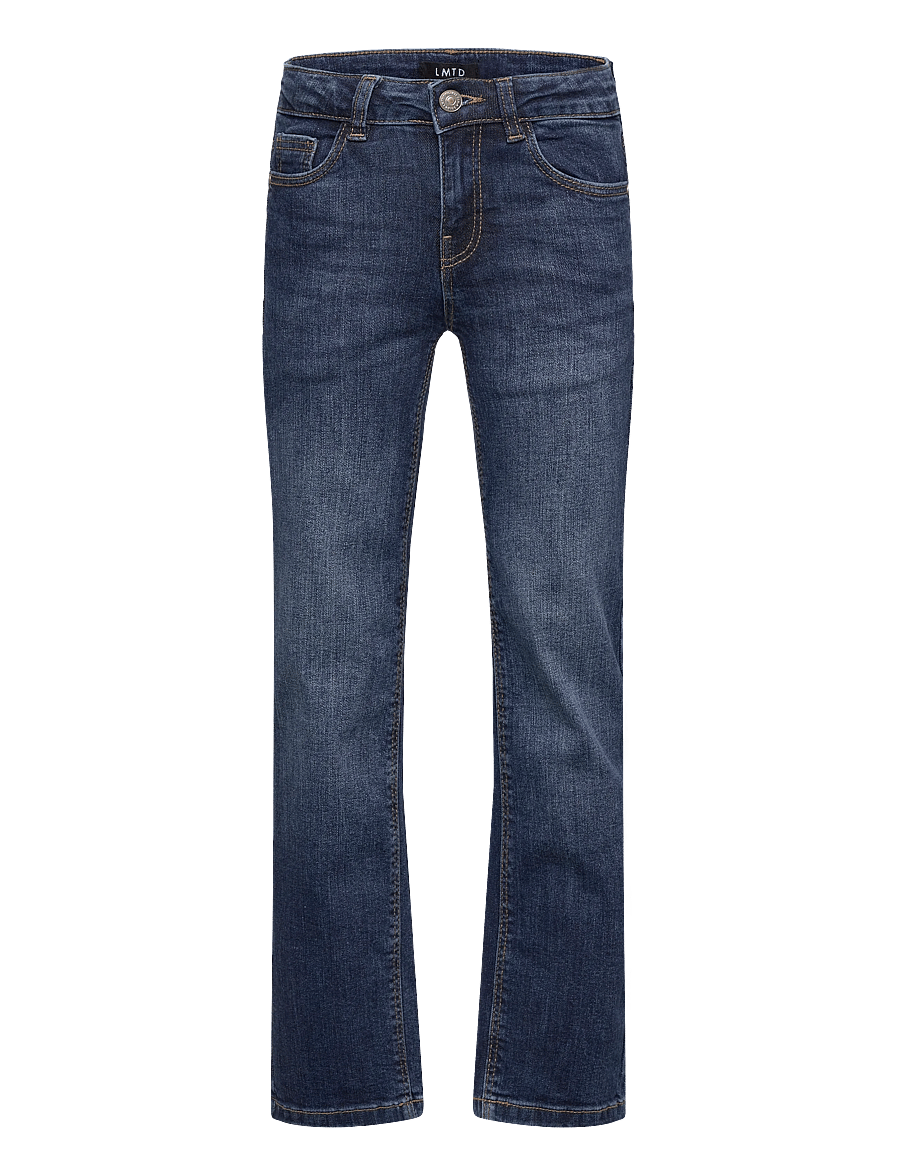LMTD - NLFBLI DNM LW S STRAIGHT PANT NOOS - regular jeans - dark blue denim - 0