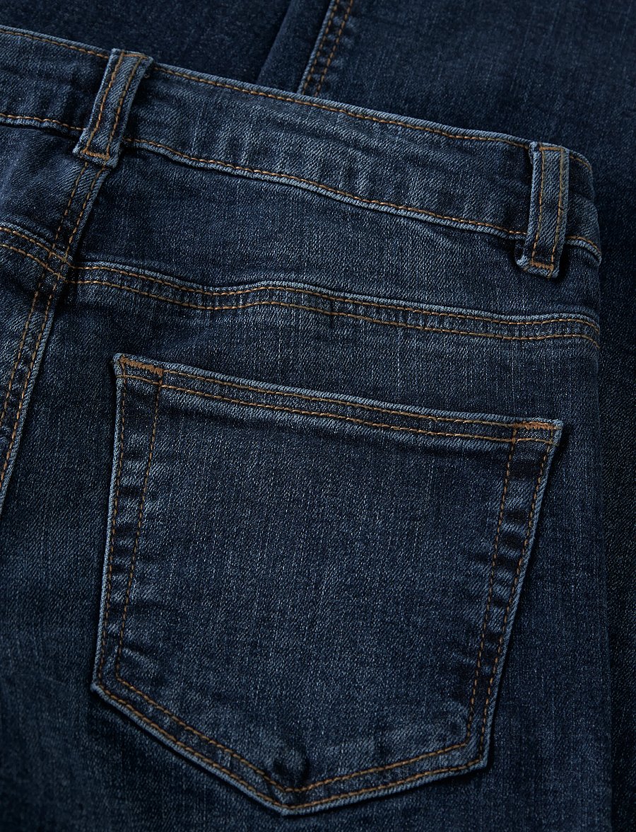 LMTD - NLFBLI DNM LW S STRAIGHT PANT NOOS - regular jeans - dark blue denim - 2