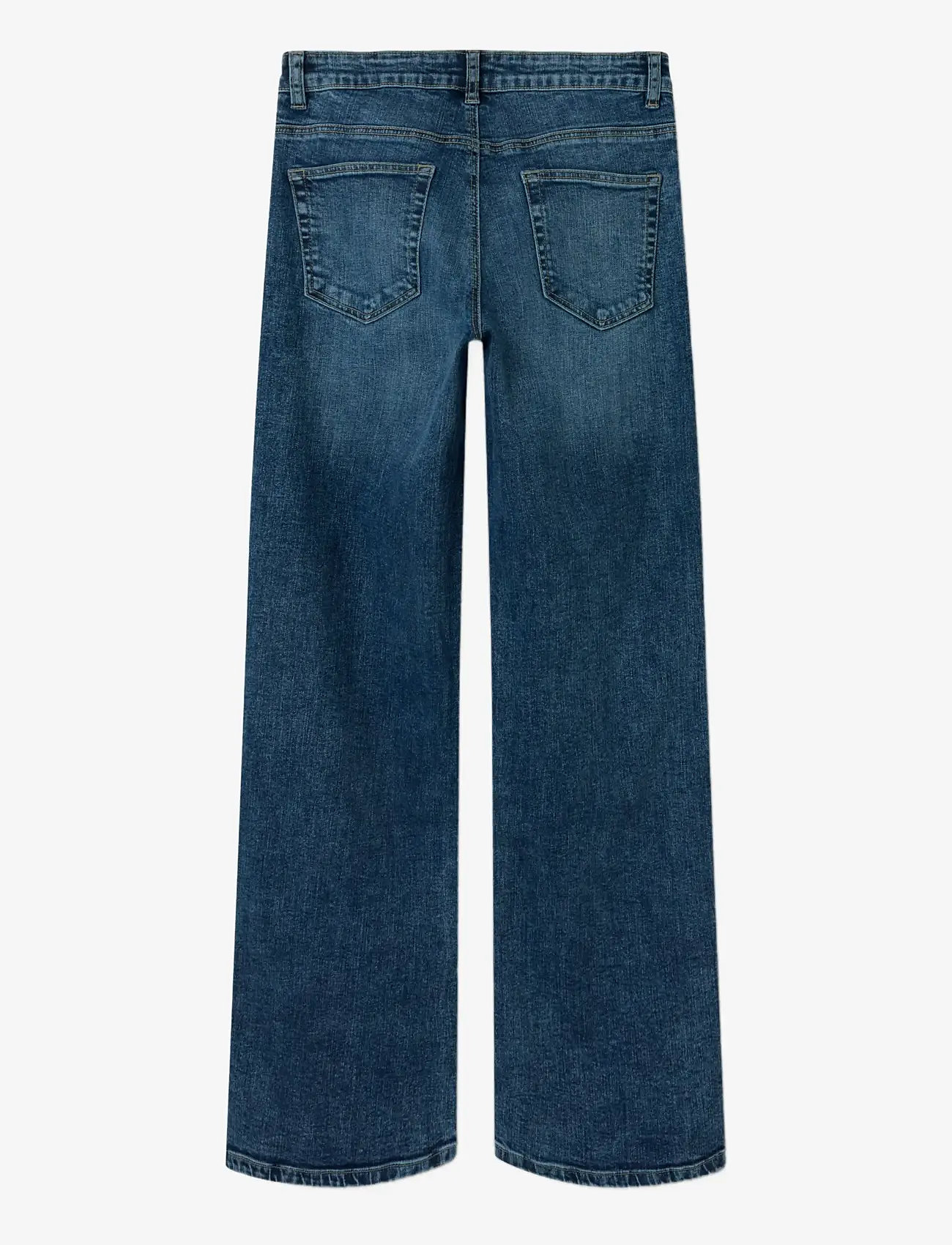 LMTD - NLFBLI DNM LW S STRAIGHT PANT NOOS - tavalised teksad - medium blue denim - 1
