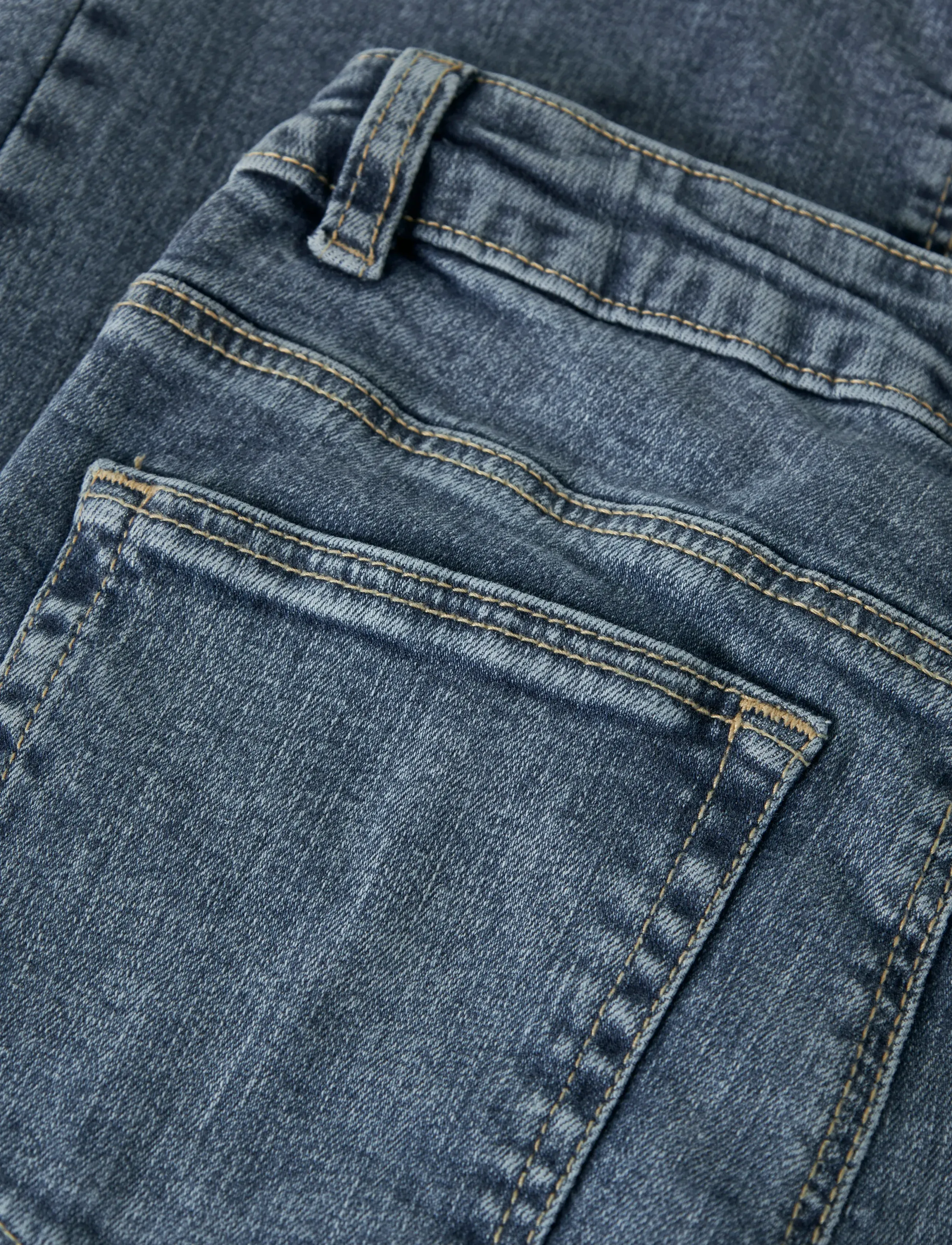 LMTD - NLFBLI DNM LW S STRAIGHT PANT NOOS - gallabuxur - medium blue denim - 5