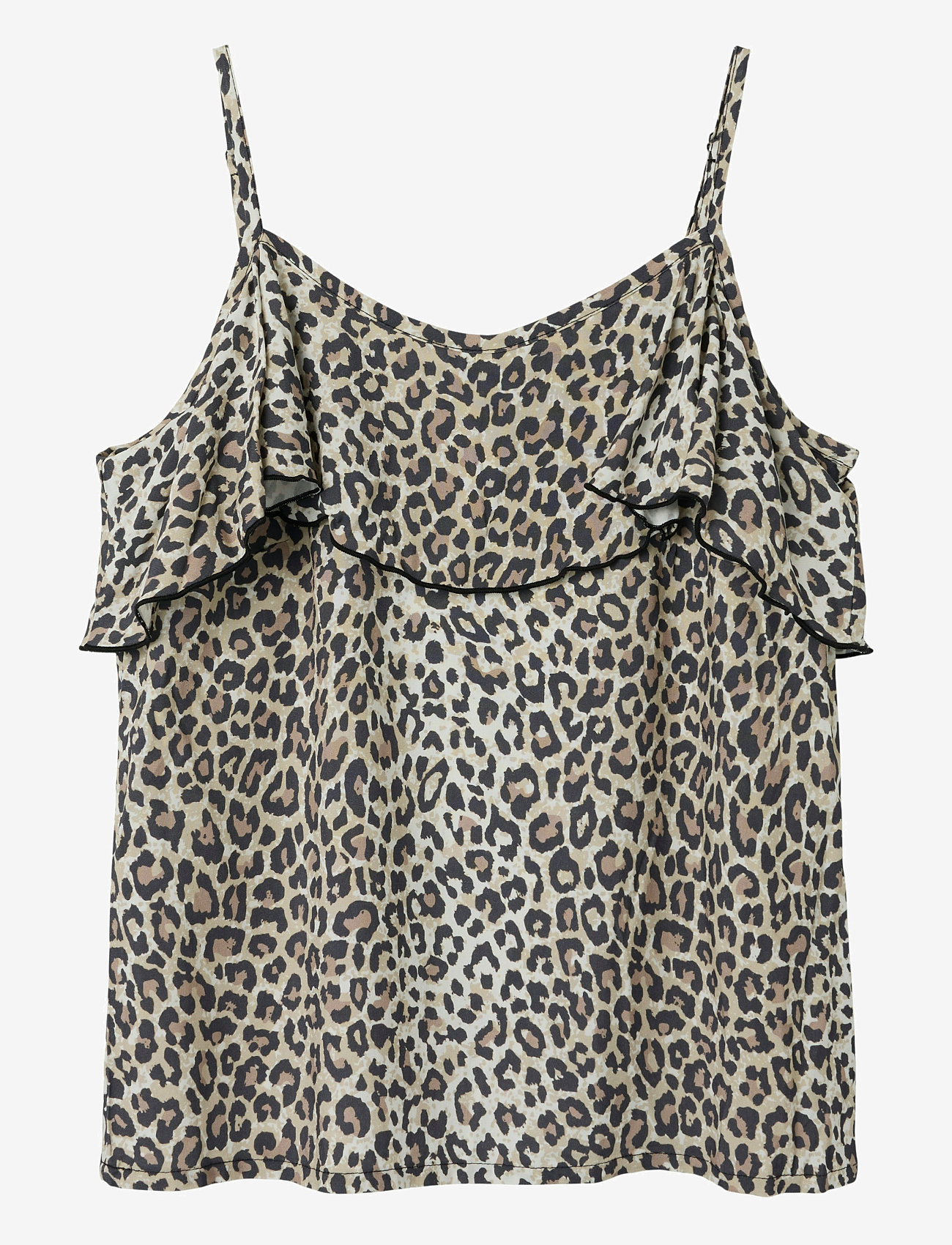 LMTD - NLFLEOSANDY SL SHORT TOP - tank top - mocha meringue - 1