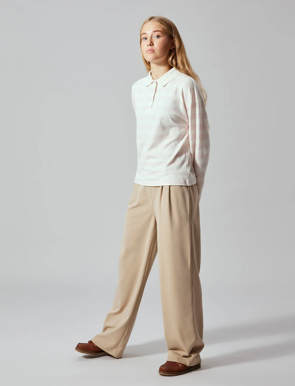 LMTD - NLFKLIVA LS SHORT POLO - långärmade pikéer - crystal pink - 3