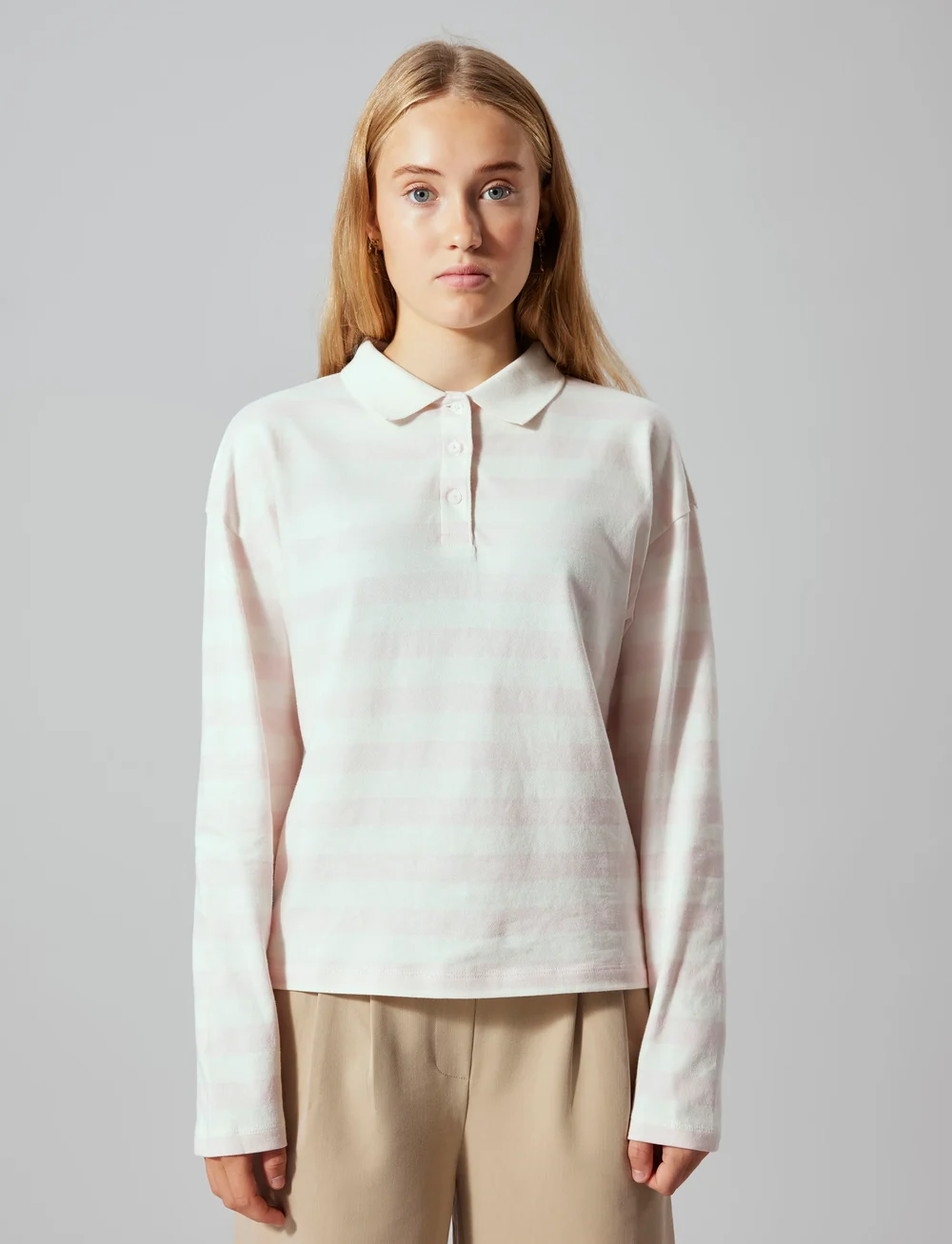 LMTD - NLFKLIVA LS SHORT POLO - långärmade pikéer - crystal pink - 4
