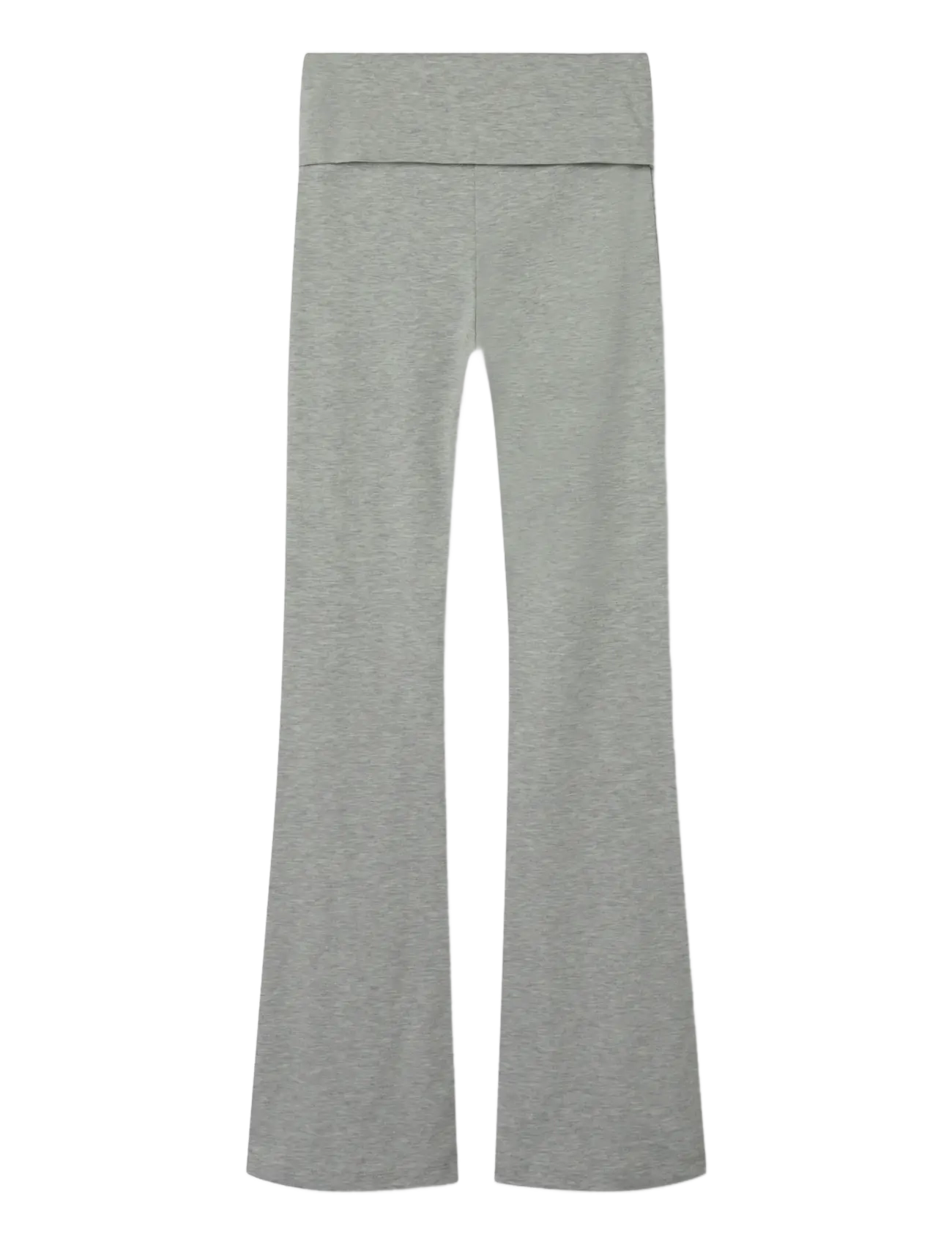 LMTD - NLFDICTE LW FOLD DOWN BOOTCUT PANT - light grey melange - 1