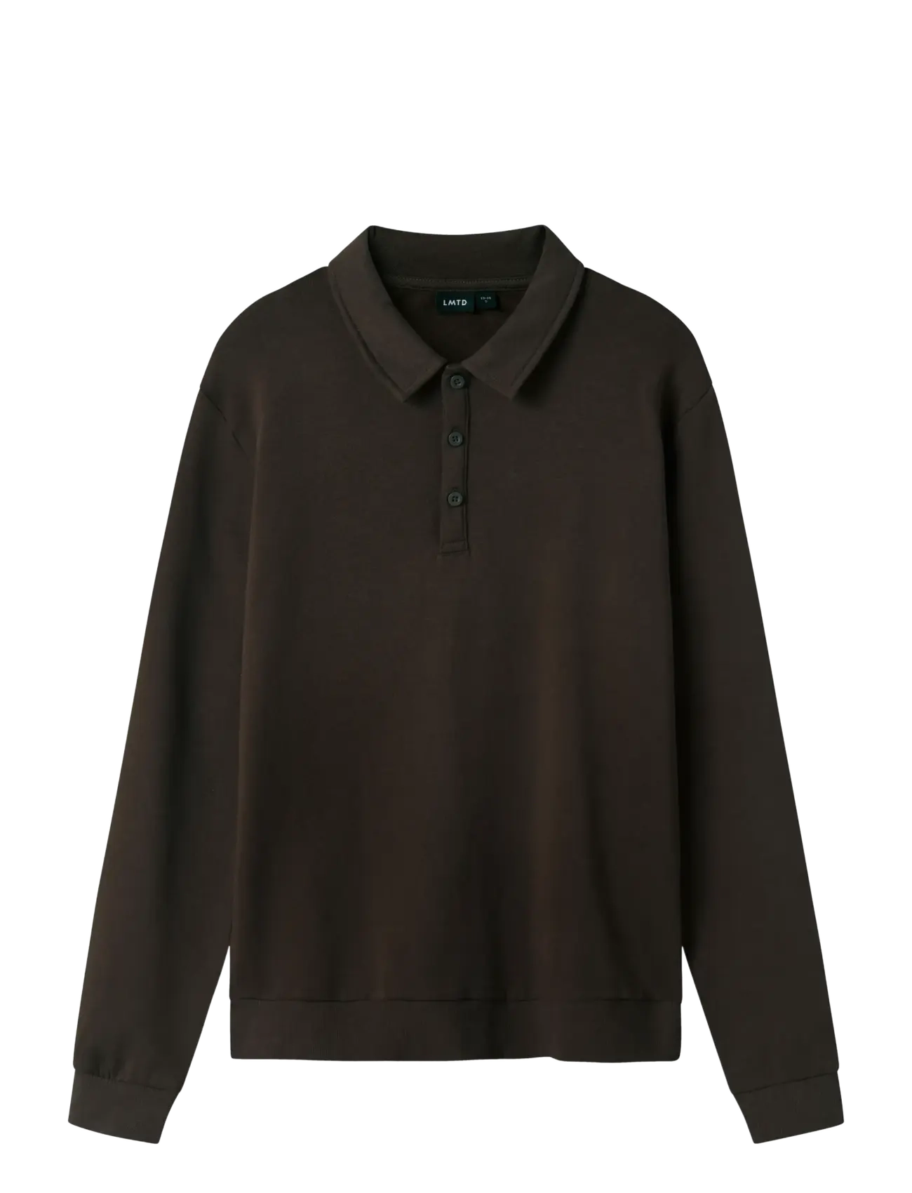 NLNNIZU LS BRU POLO SWEAT - CHOCOLATE BROWN