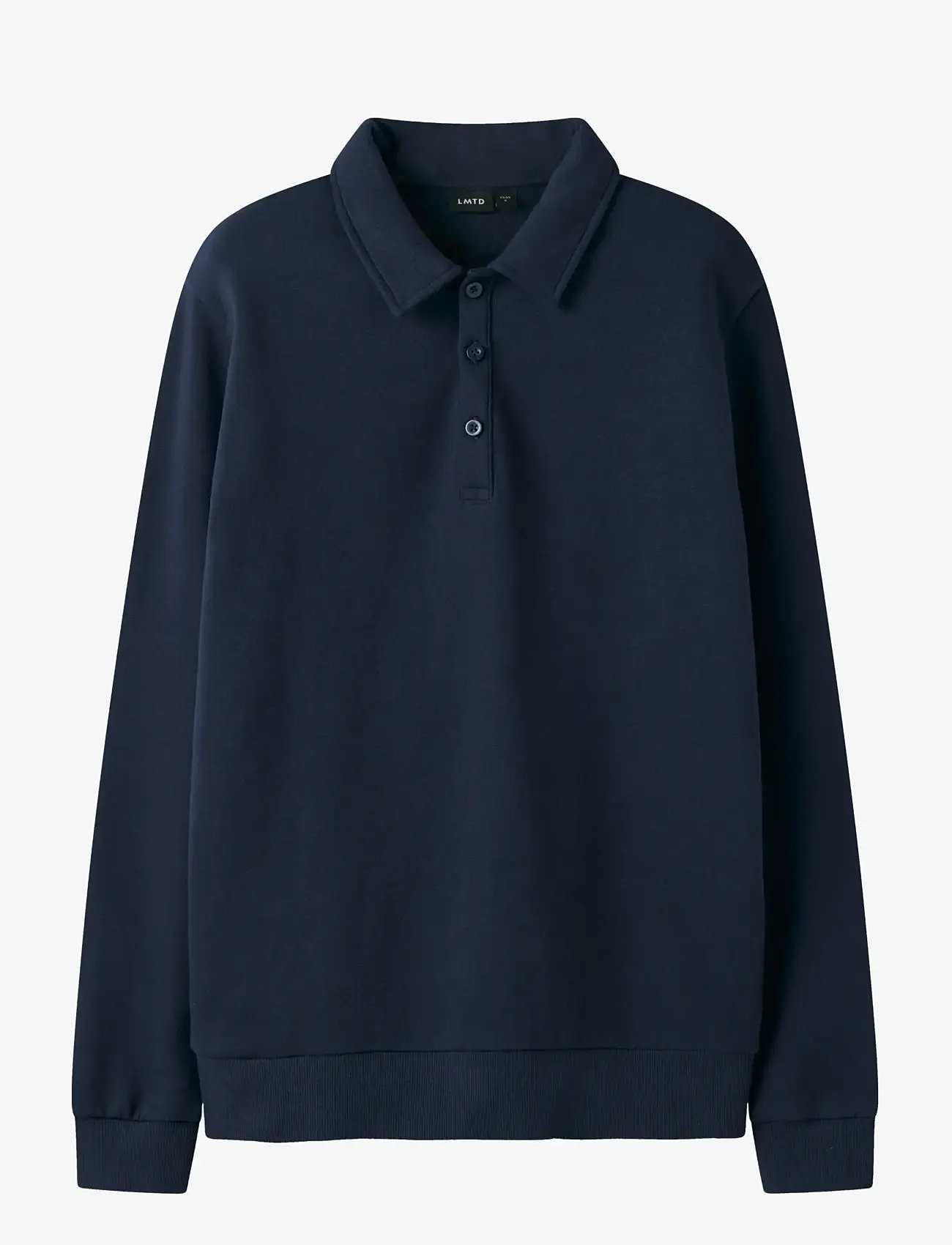 LMTD - NLNNIZU LS BRU POLO SWEAT - långärmade pikéer - navy blazer - 1