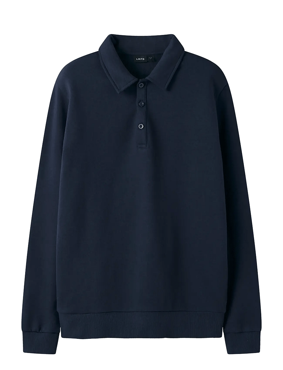 LMTD - NLNNIZU LS BRU POLO SWEAT - langärmelig poloshirt - navy blazer - 1
