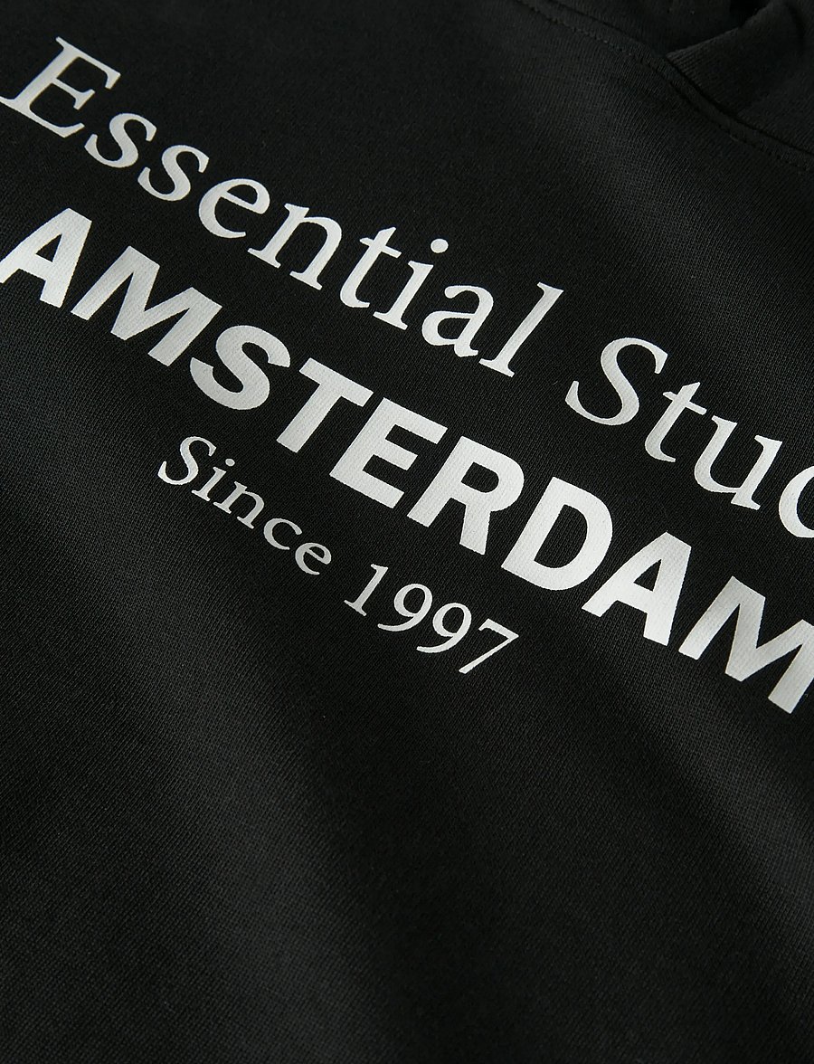LMTD - NLMNESS LS BRU SWEAT W. HOOD NOOS - huvtröjor - black - 2