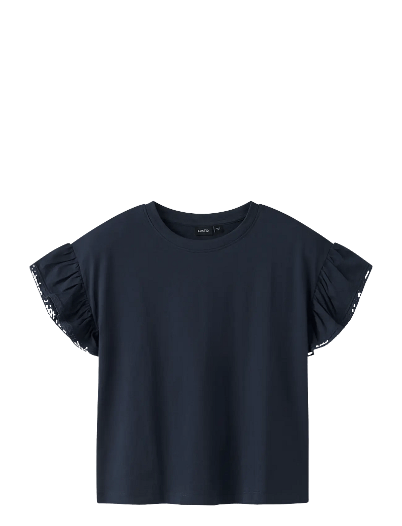 LMTD - NLFFANG SHORT CAPSL. TOP - kurzärmelige - navy blazer - 0