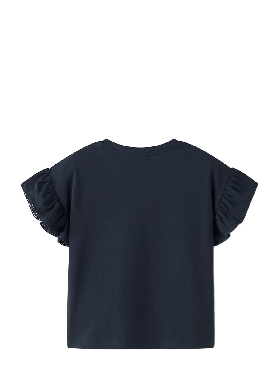 LMTD - NLFFANG SHORT CAPSL. TOP - kortærmede t-shirts - navy blazer - 1