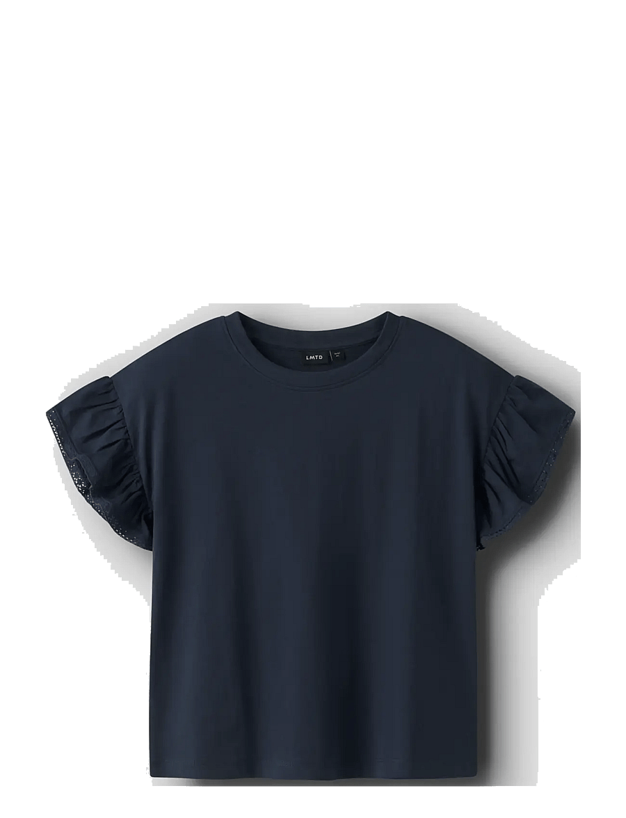 LMTD - NLFFANG SHORT CAPSL. TOP - kortærmede t-shirts - navy blazer - 2