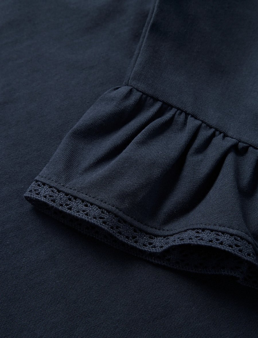 LMTD - NLFFANG SHORT CAPSL. TOP - kortærmede t-shirts - navy blazer - 3
