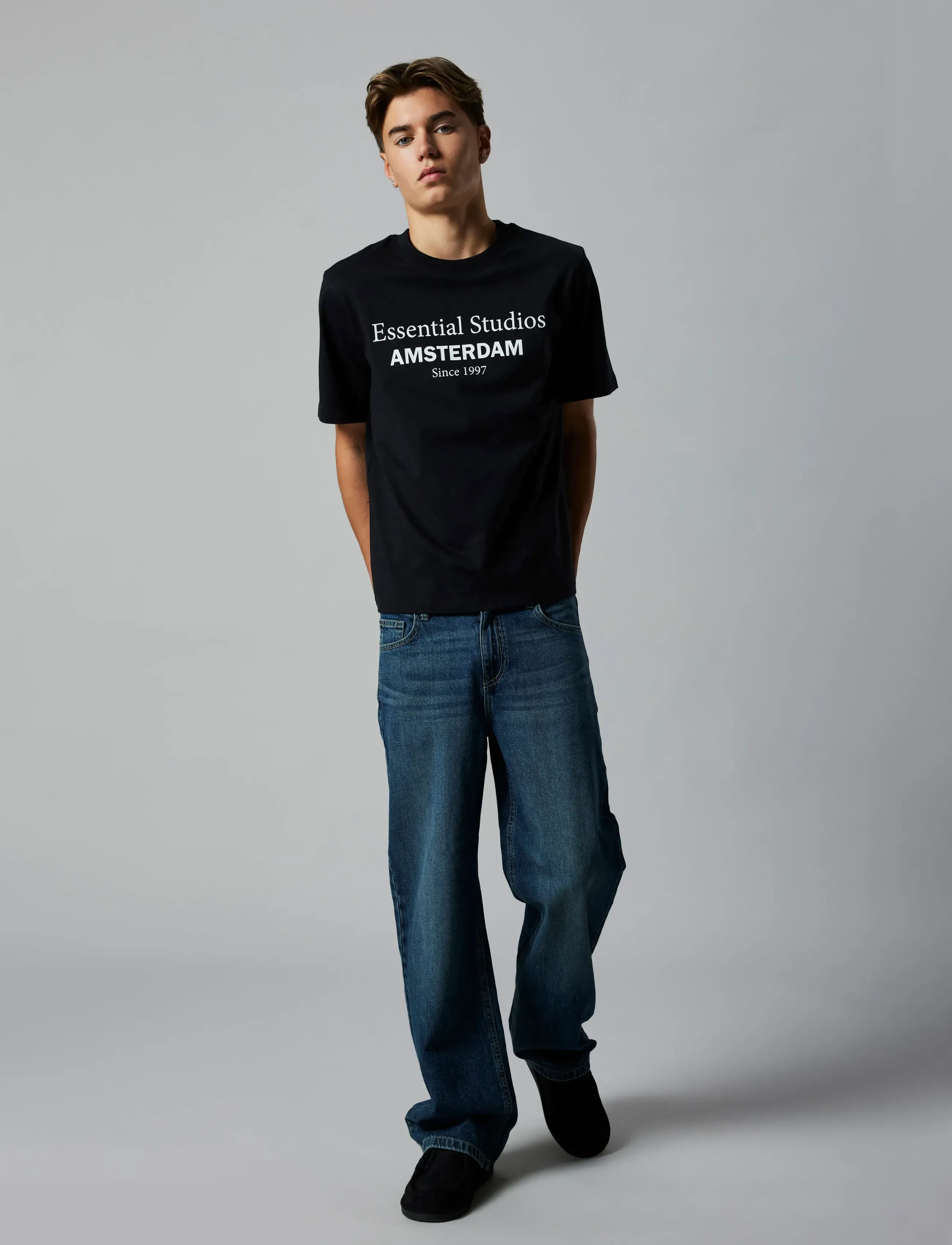 LMTD NLMNESS SS L TOP NOOS - Oberteile & T-Shirts - BLACK / black