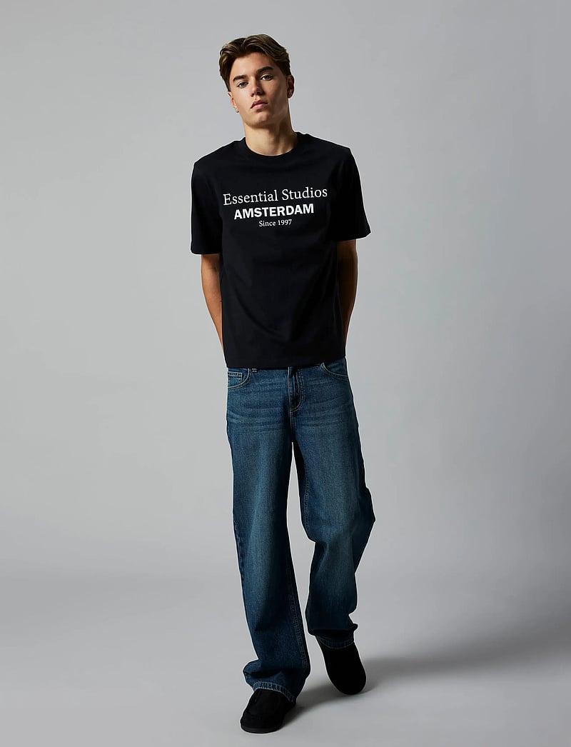 LMTD - NLMNESS SS L TOP NOOS - kurzärmelige - black - 0