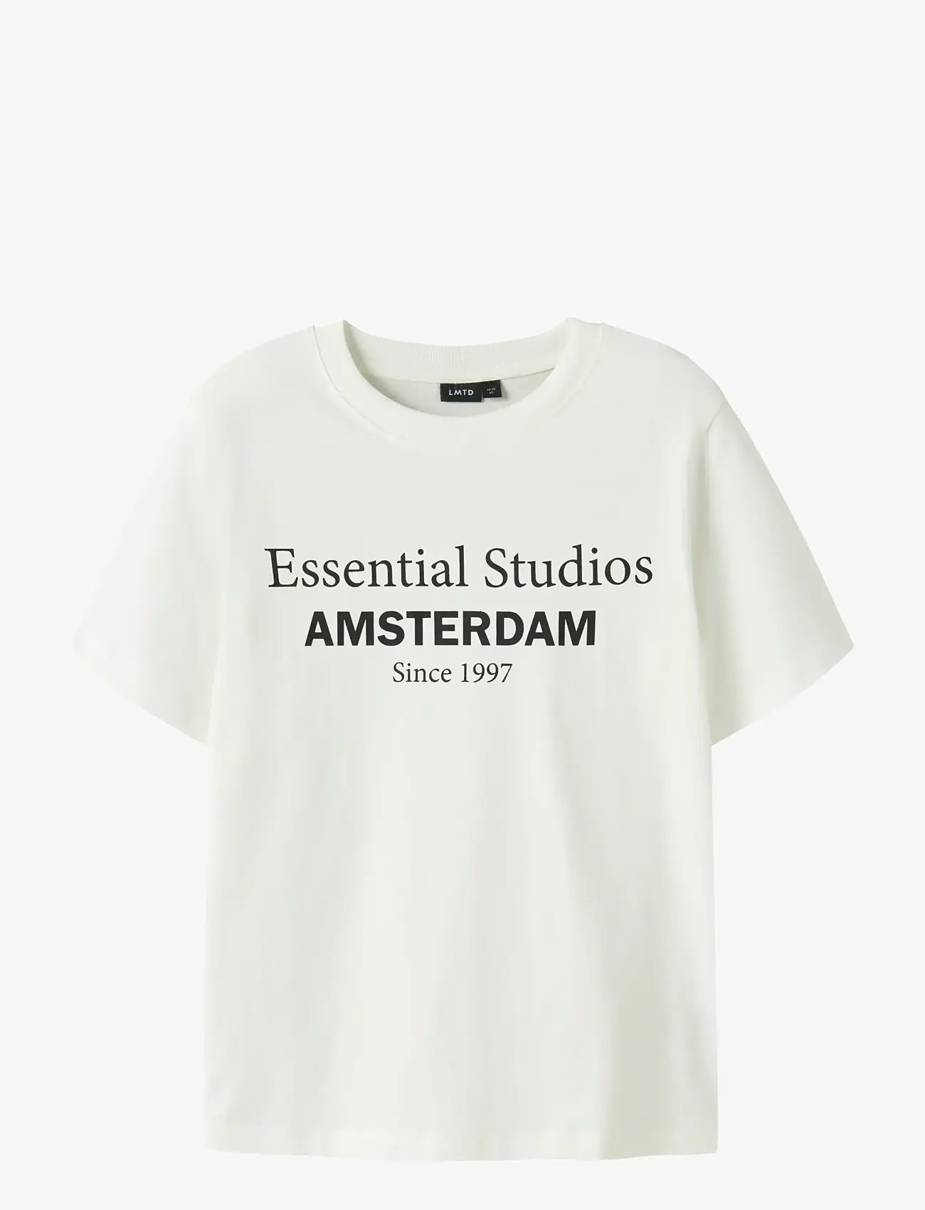 LMTD - NLMNESS SS L TOP NOOS - short-sleeved t-shirts - white alyssum - 0
