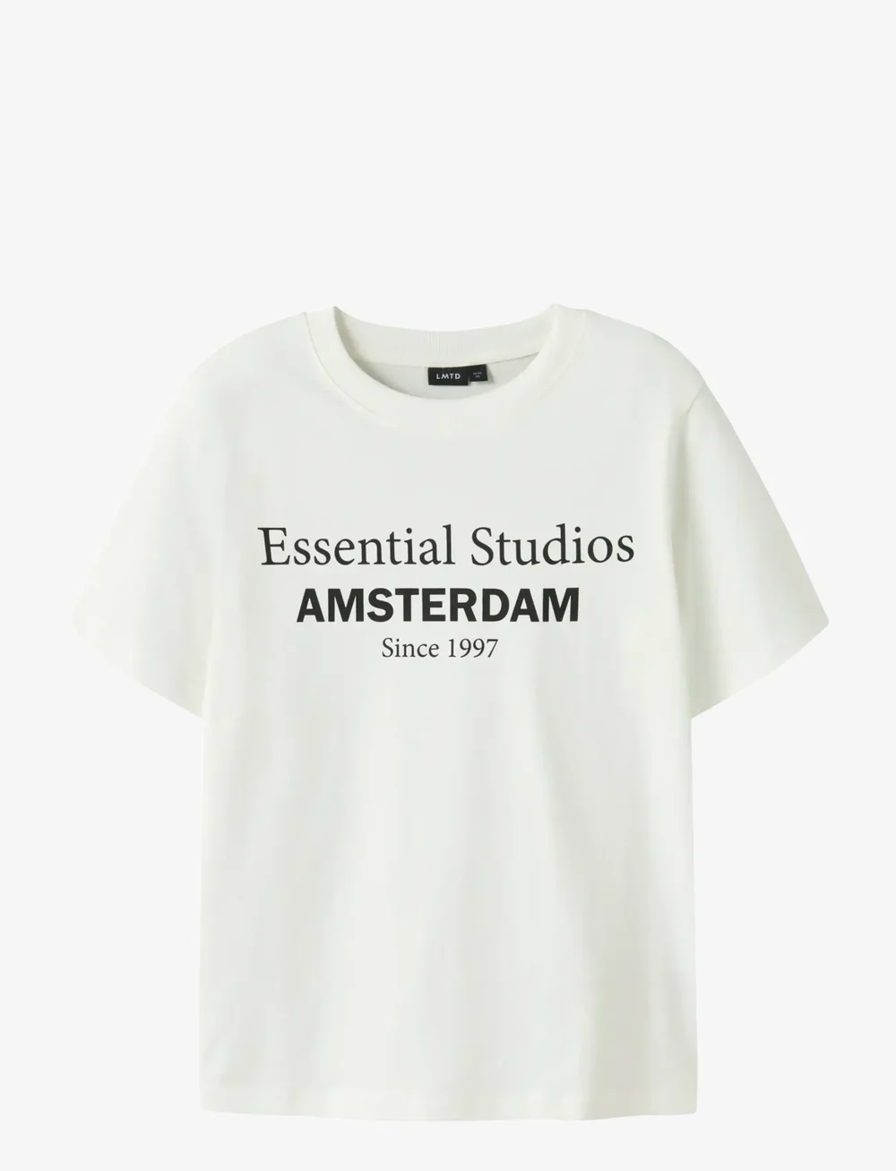 LMTD - NLMNESS SS L TOP NOOS - kortärmade t-shirts - white alyssum - 0