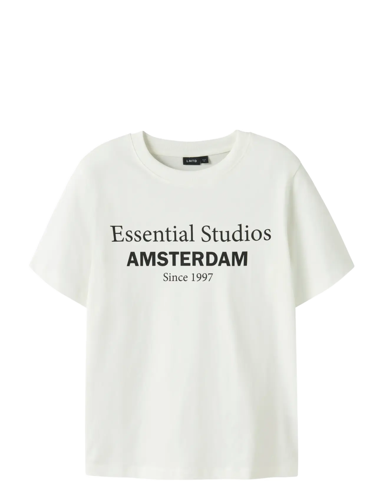 LMTD NLMNESS SS L TOP NOOS - T-shirts - WHITE ALYSSUM / white