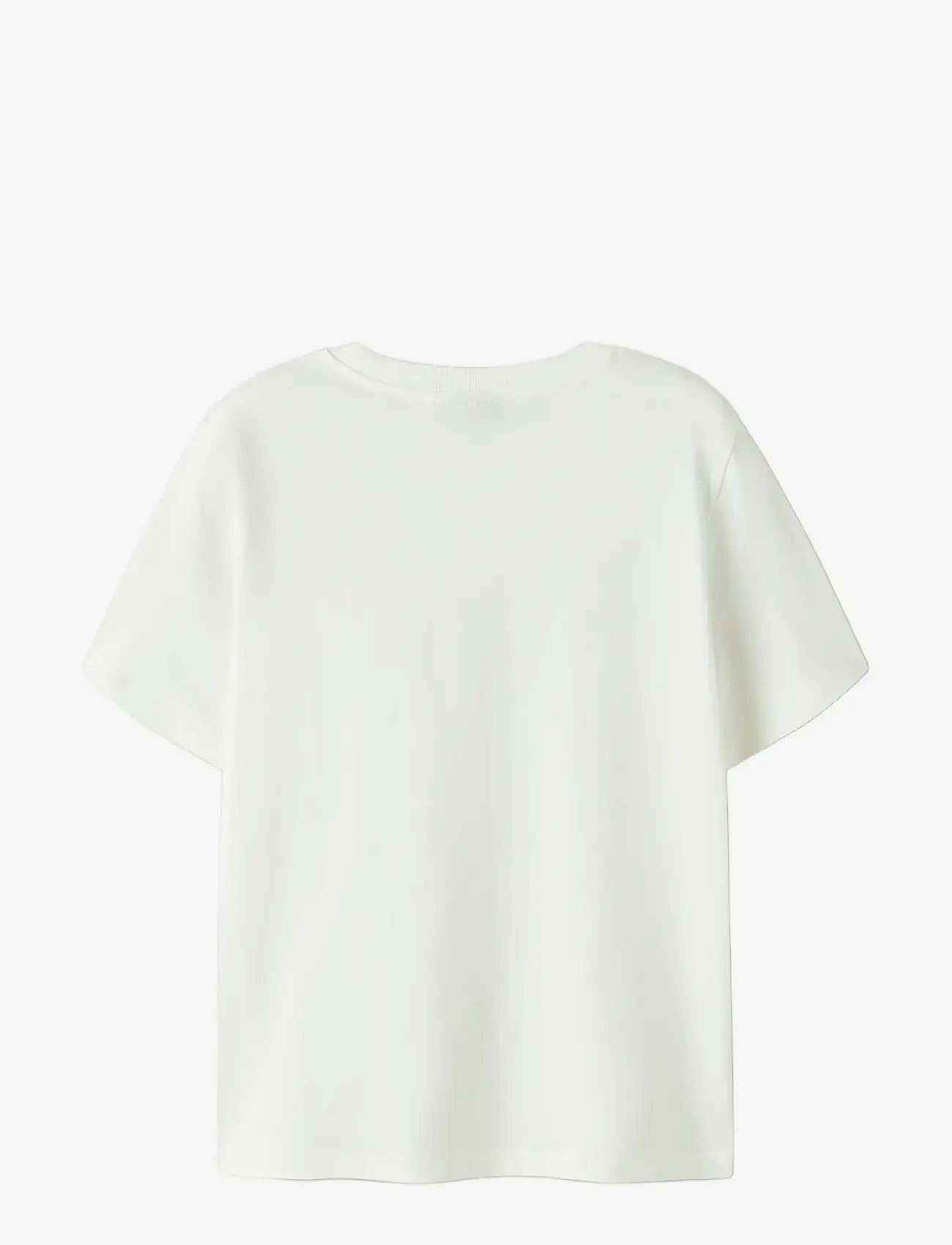 LMTD - NLMNESS SS L TOP NOOS - short-sleeved t-shirts - white alyssum - 1