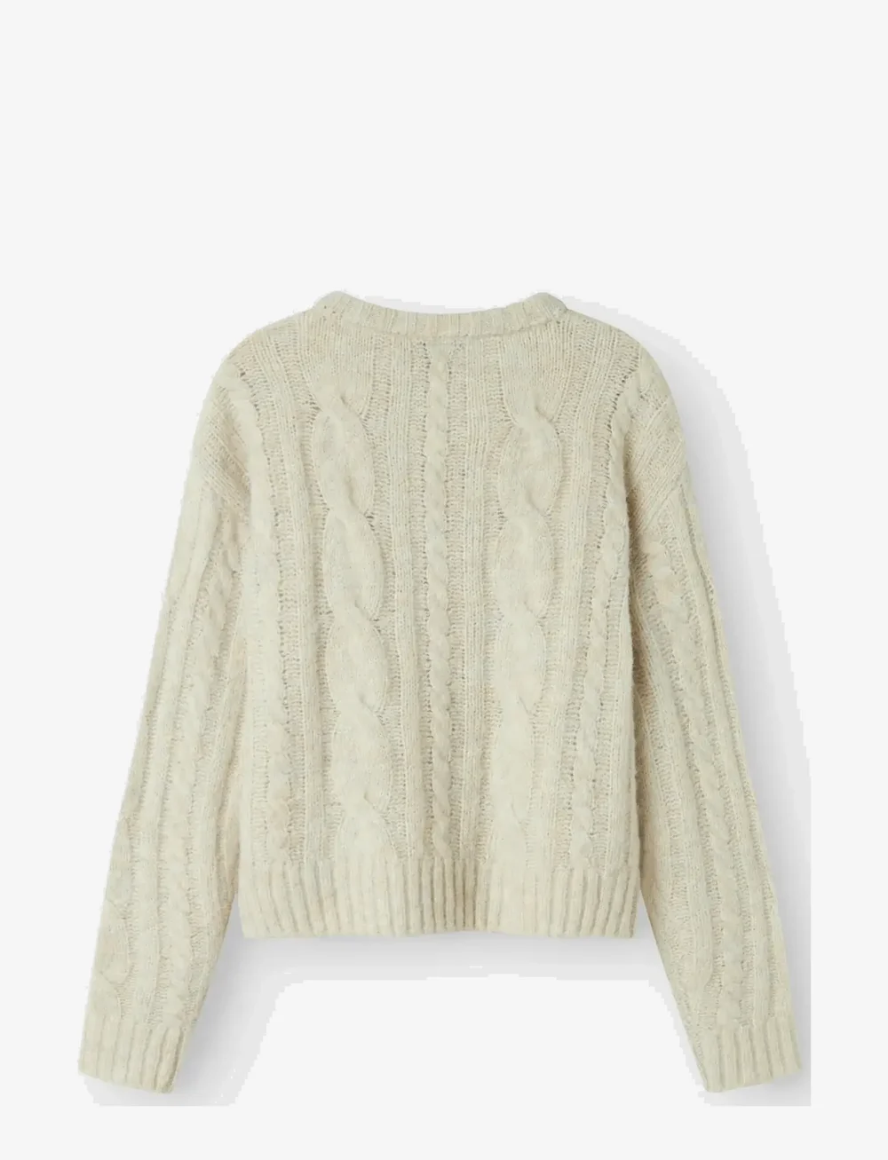 LMTD - NLFNAIBLE LS SHORT KNIT - pullover - oatmeal - 2