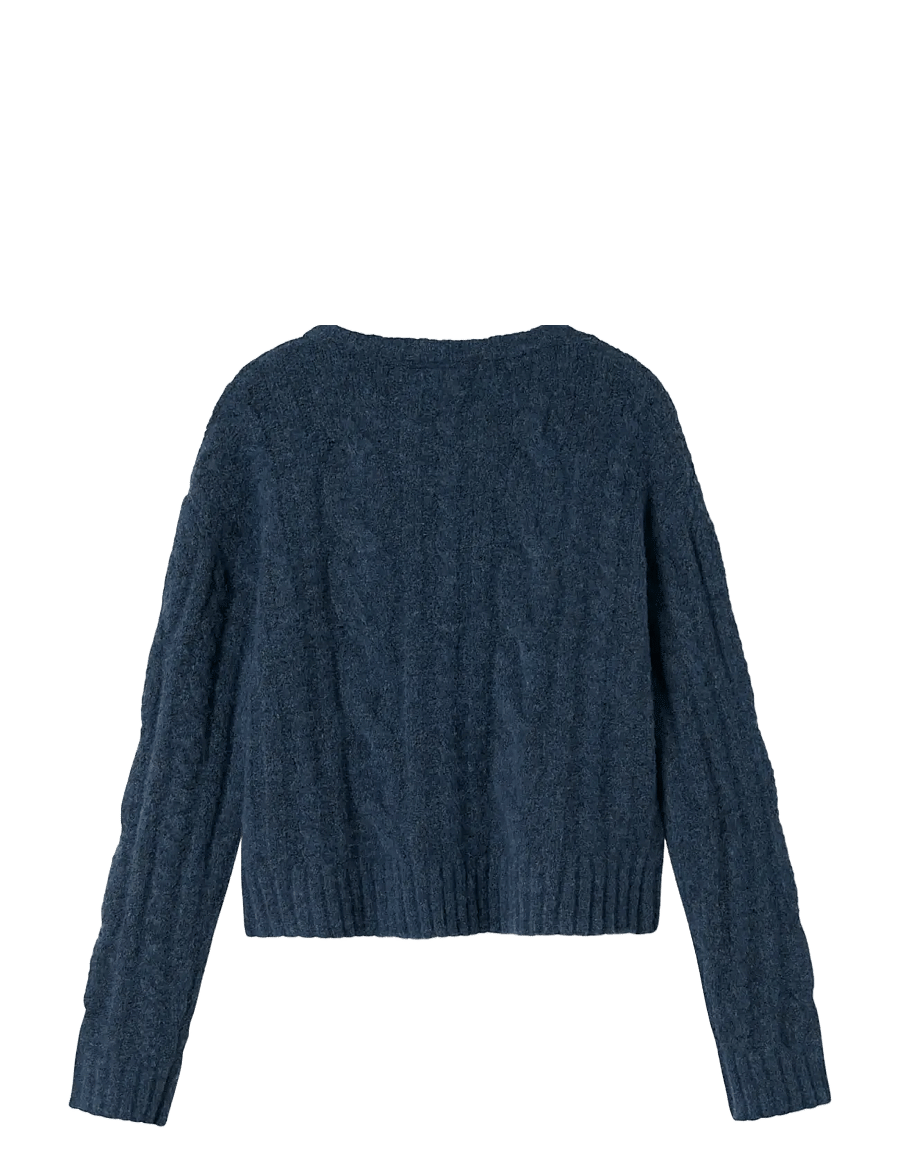 LMTD - NLFNAIBLE LS SHORT KNIT - pullover - ombre blue - 2