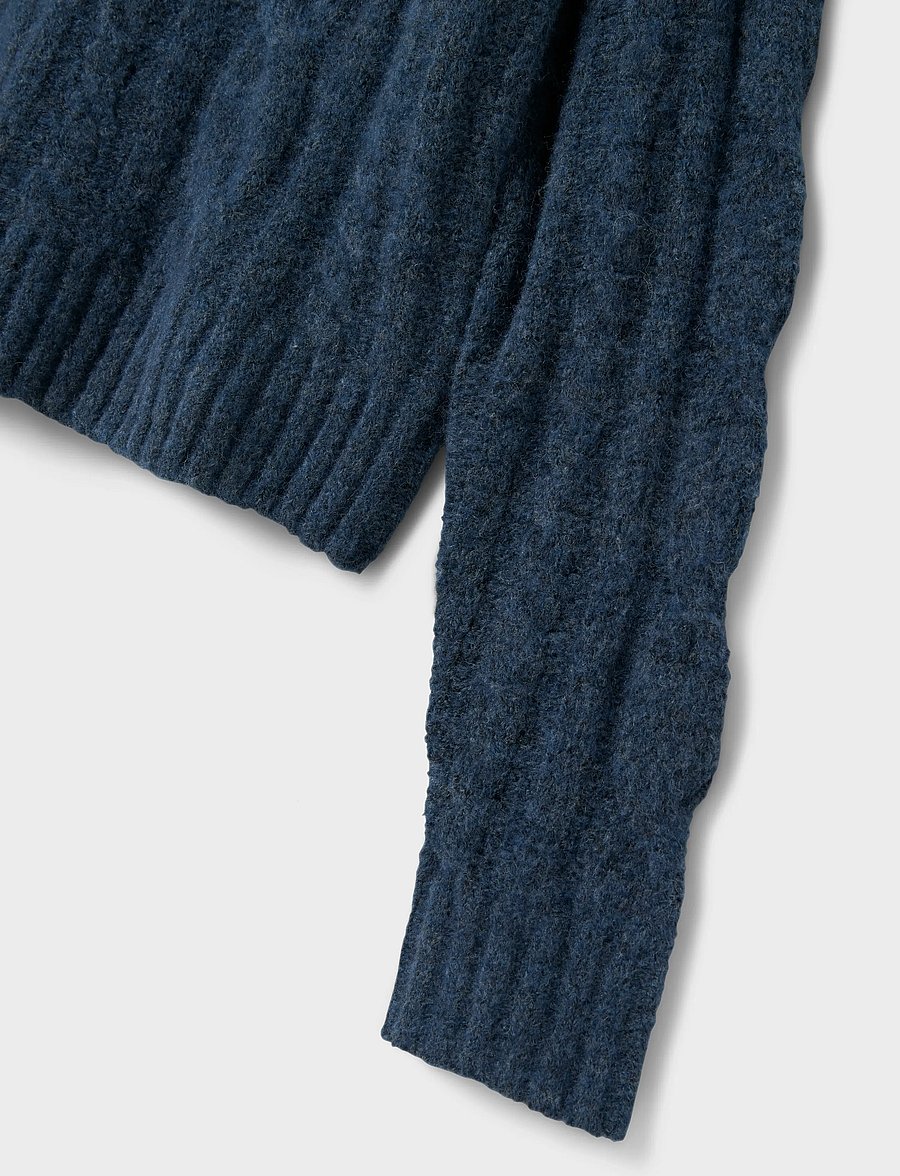 LMTD - NLFNAIBLE LS SHORT KNIT - pullover - ombre blue - 3