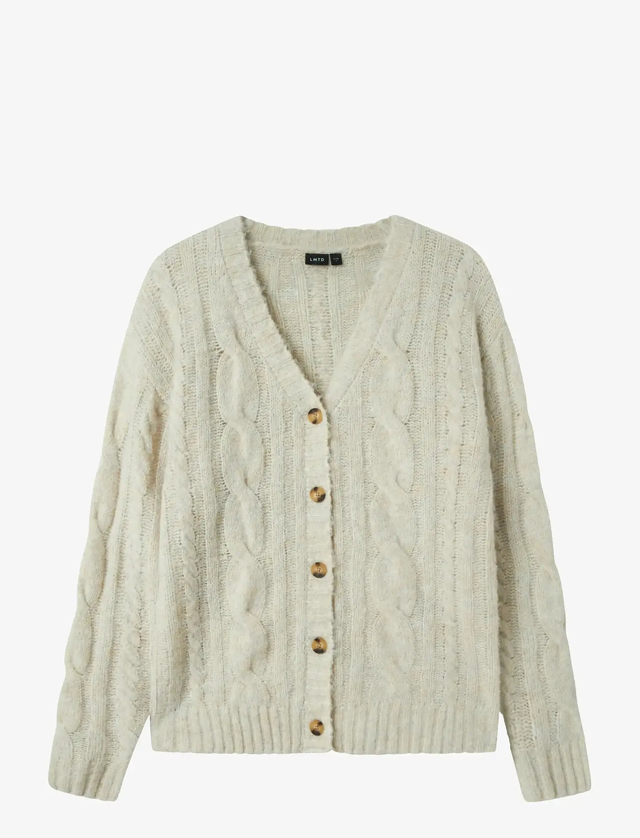 LMTD - NLFNAIBLE LS KNIT CARDIGAN - kardiganid - oatmeal - 0