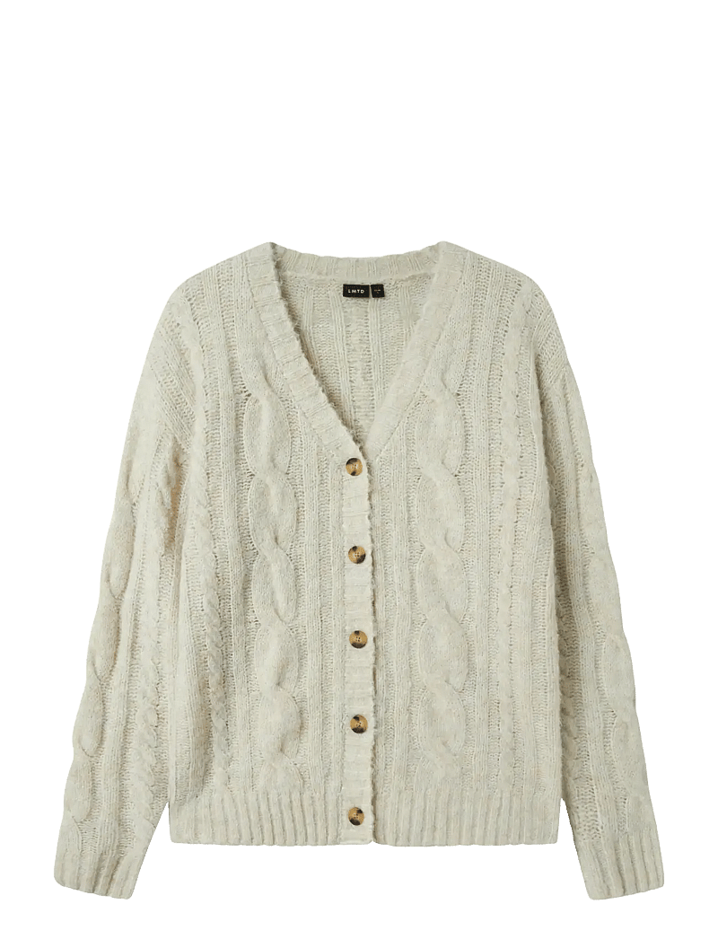 LMTD - NLFNAIBLE LS KNIT CARDIGAN - kardiganid - oatmeal - 0
